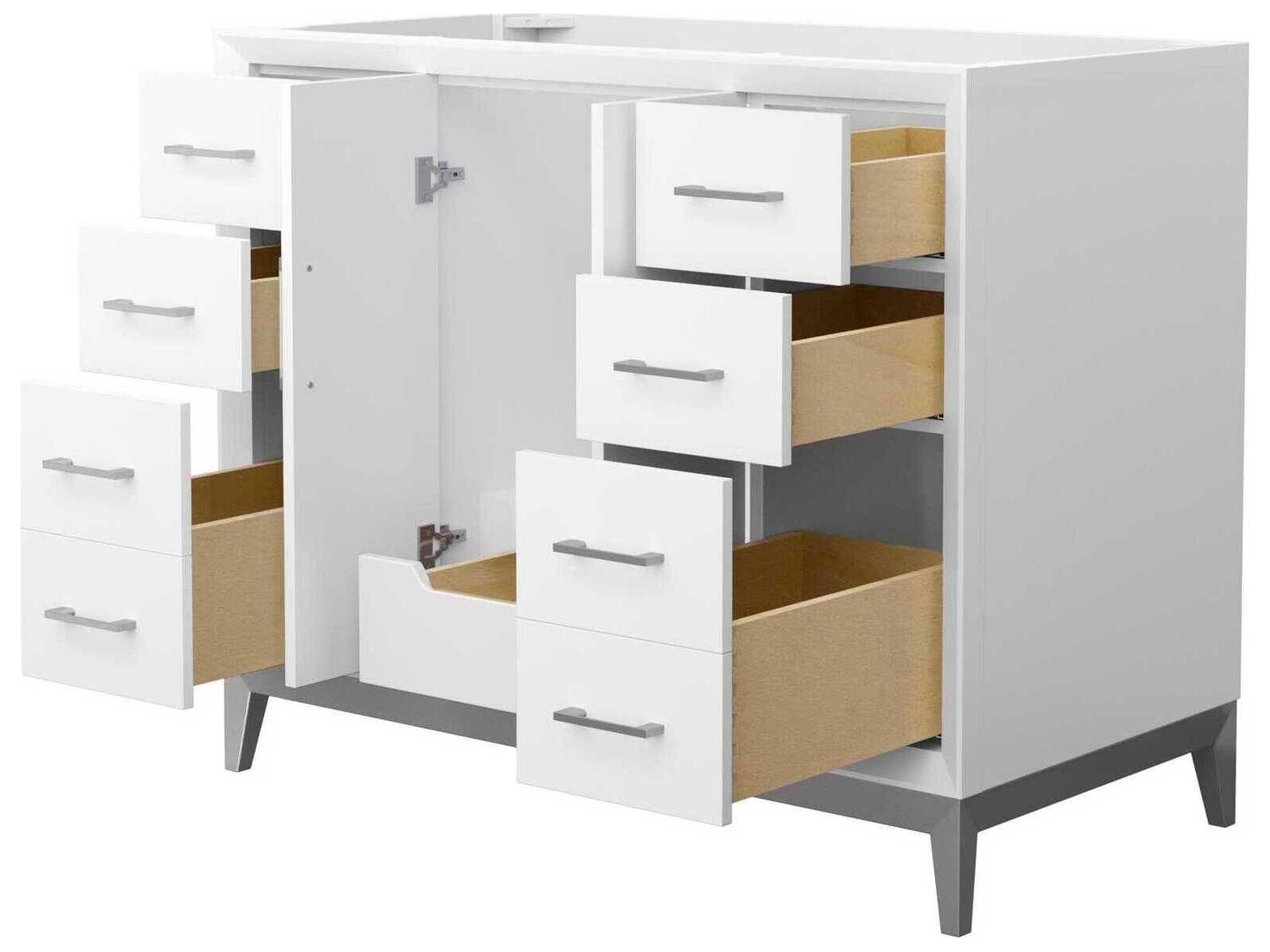 Wyndham Collection Amici 42" White Vanity