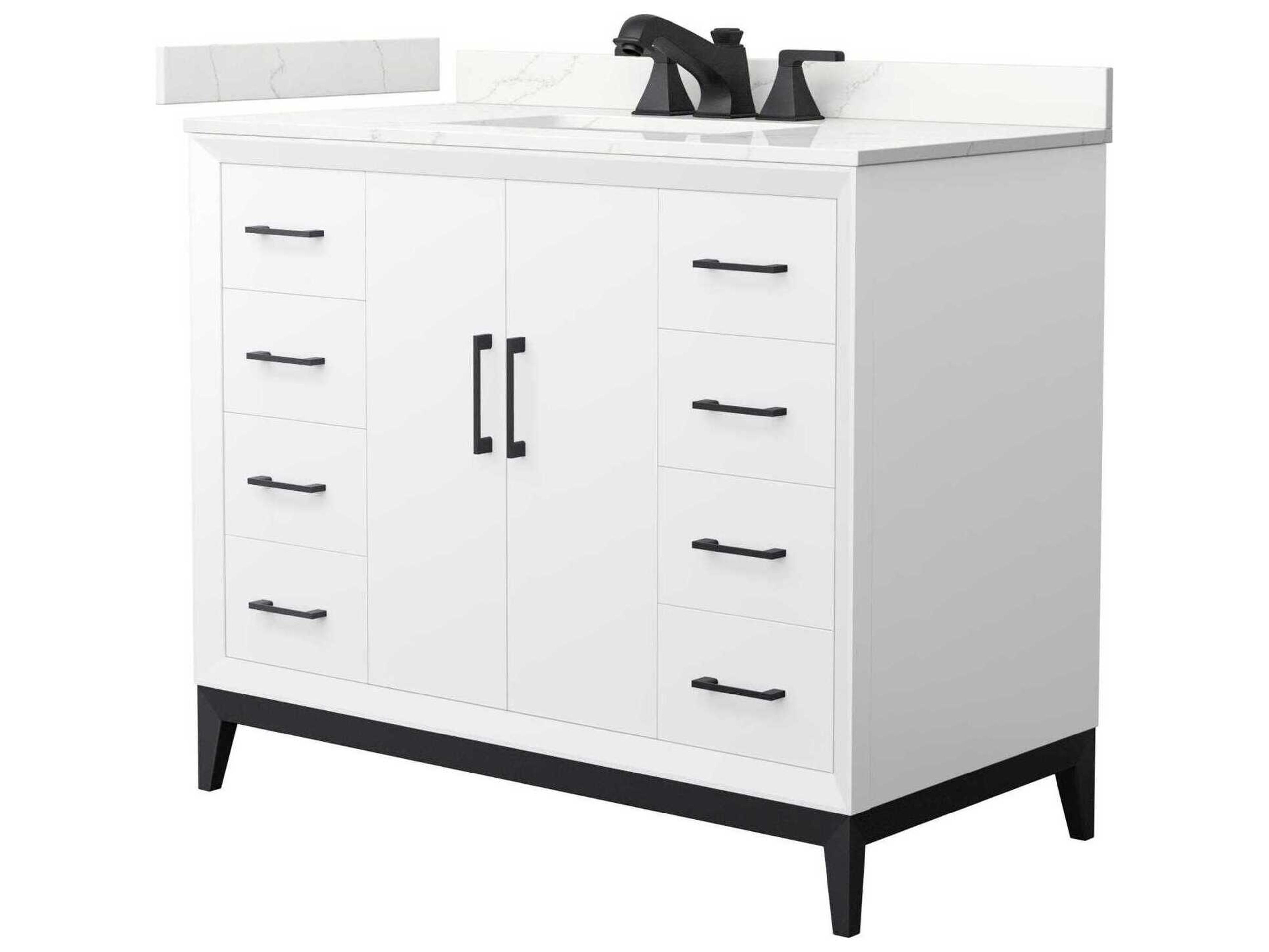 Wyndham Collection Amici 42" White Vanity