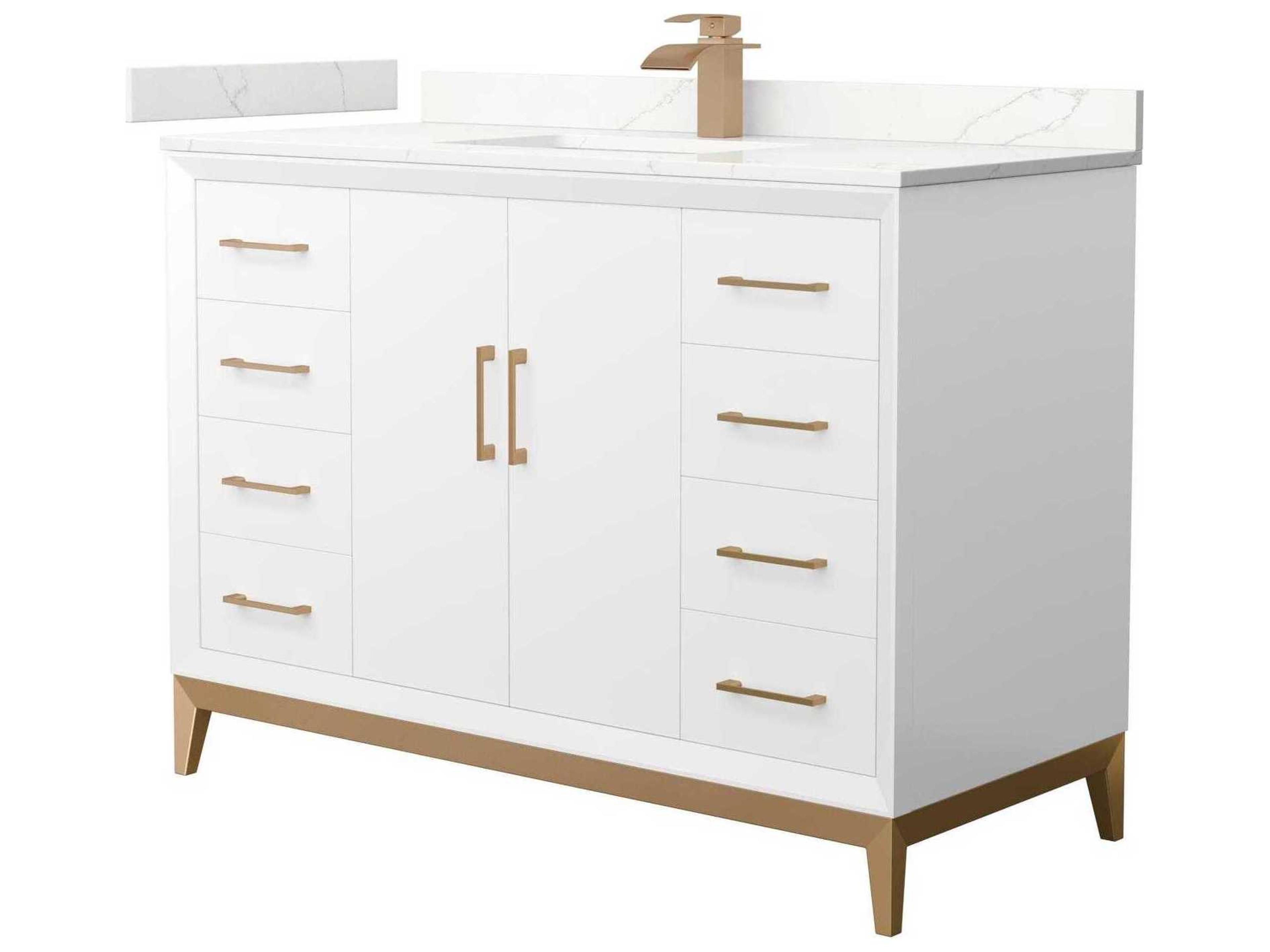 Wyndham Collection Amici 48" White Vanity
