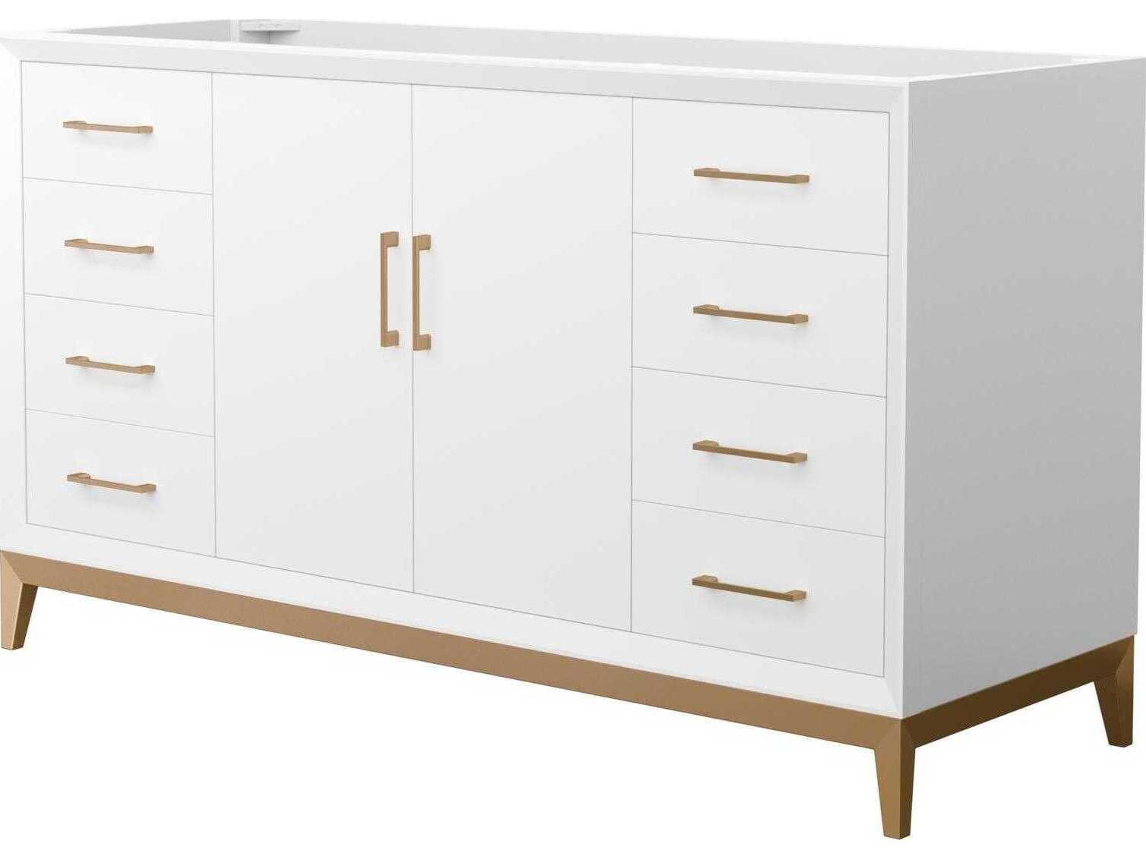 Wyndham Collection Amici 60" White Vanity