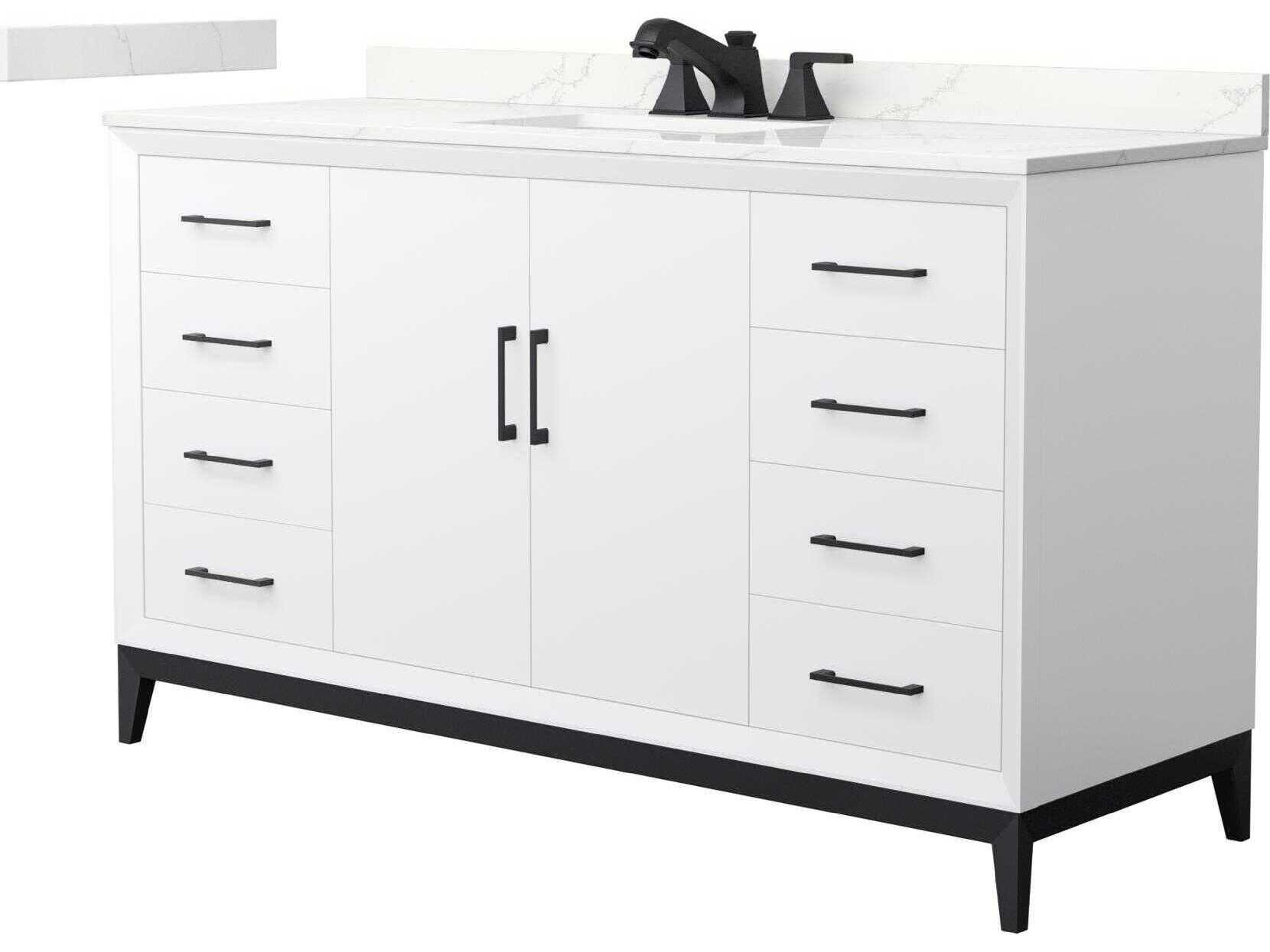Wyndham Collection Amici 60" White Vanity