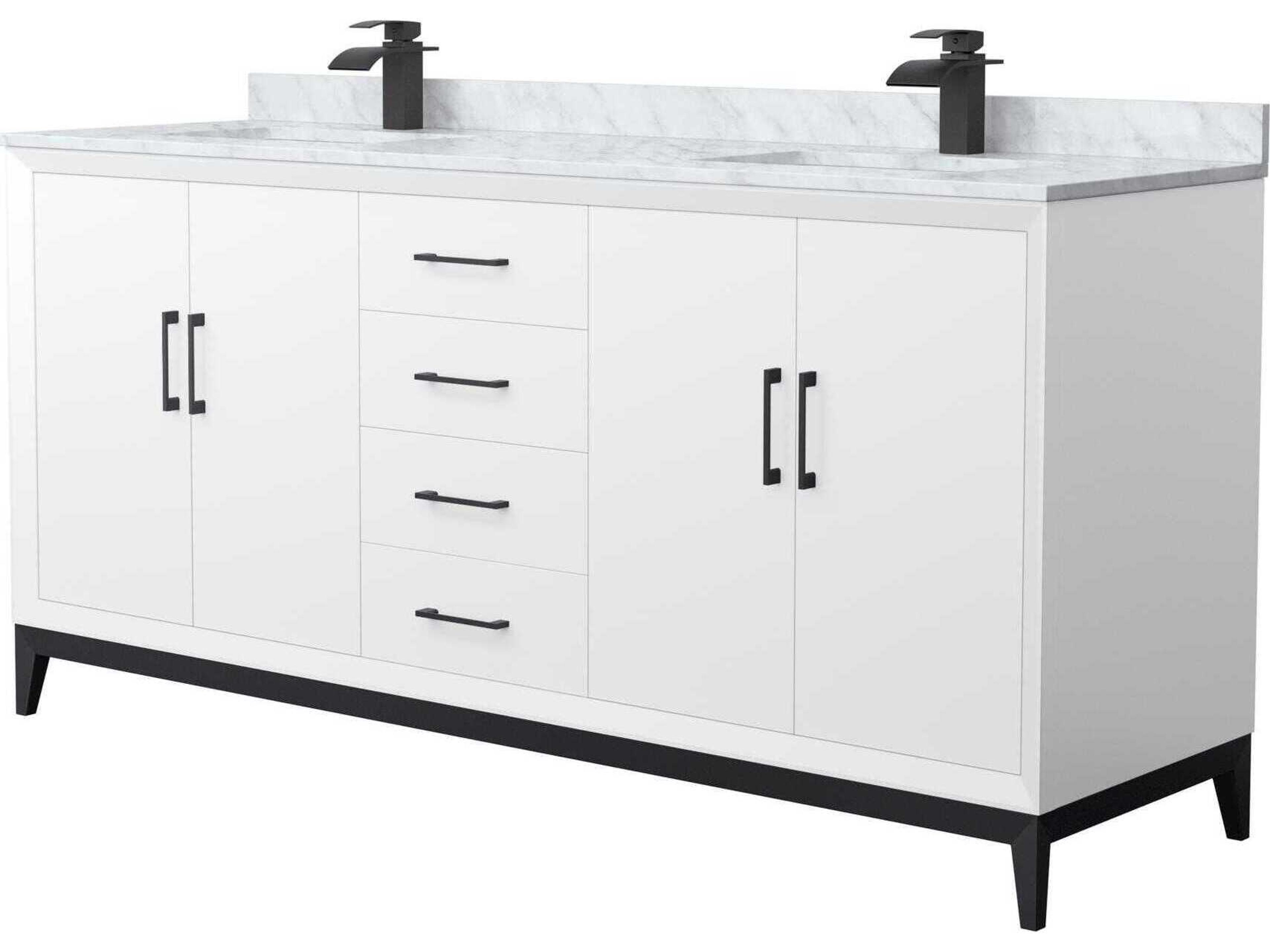 Wyndham Collection Amici 72" White Vanity