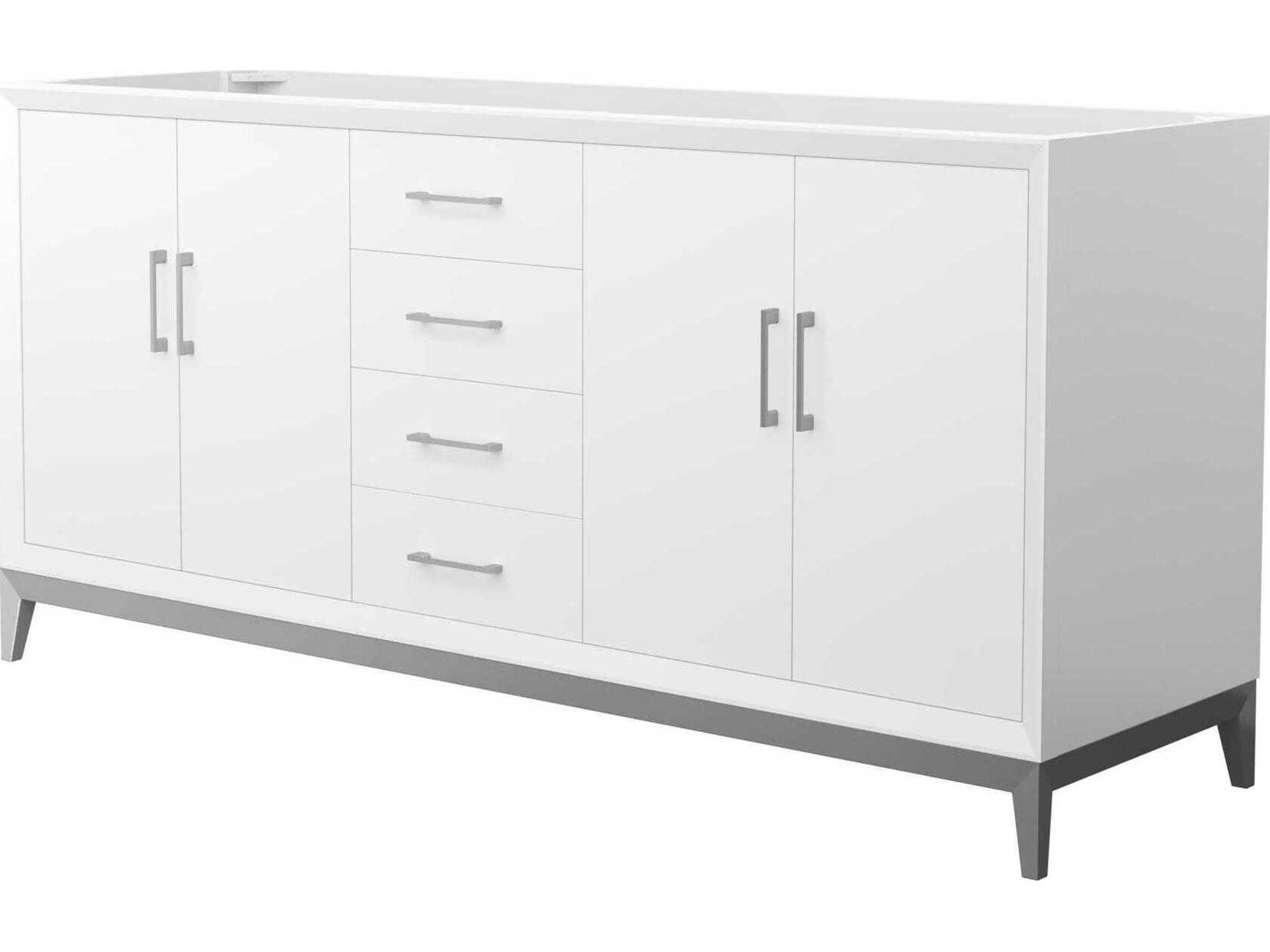Wyndham Collection Amici 72" White Vanity