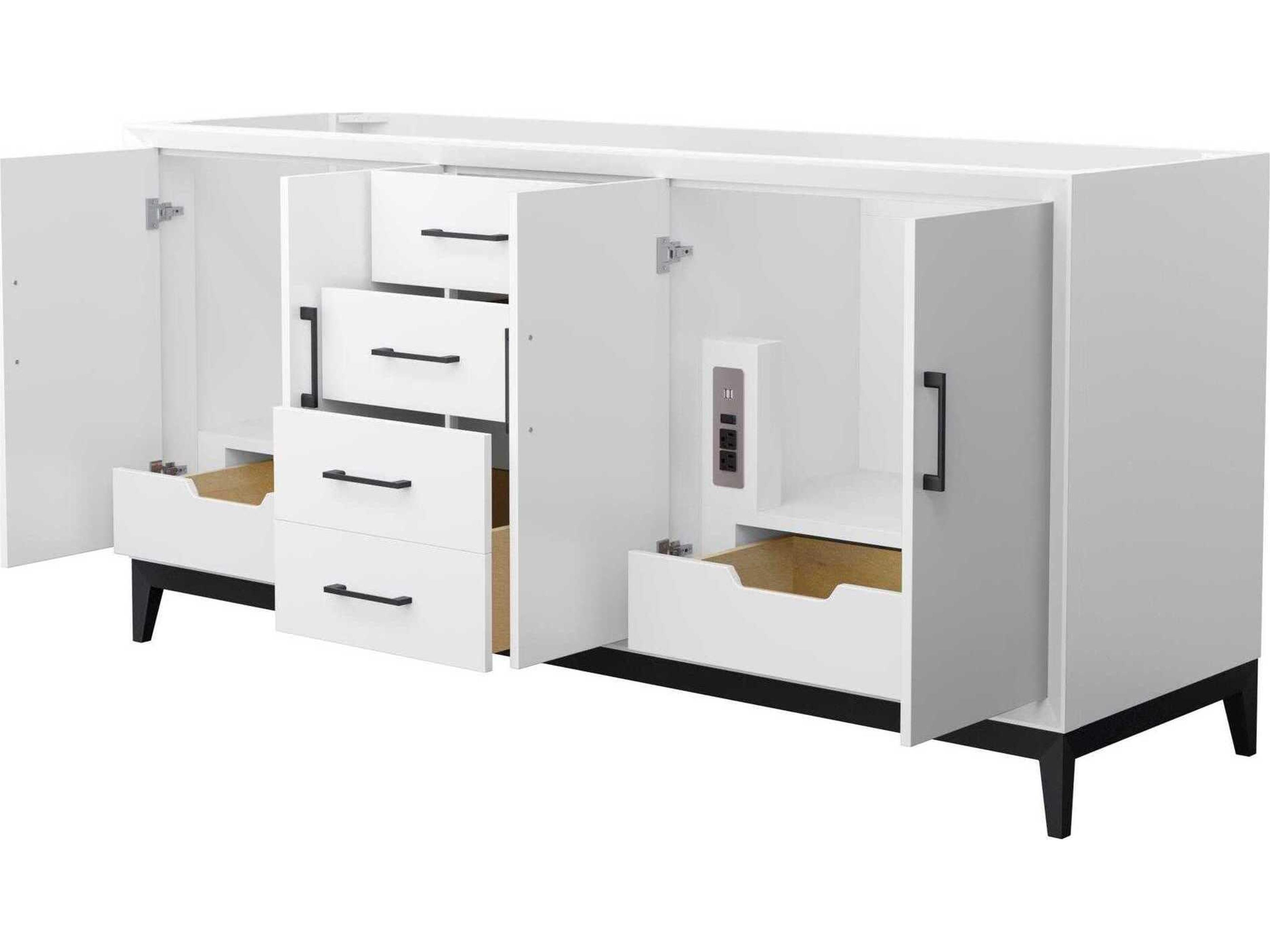 Wyndham Collection Amici 72" White Vanity