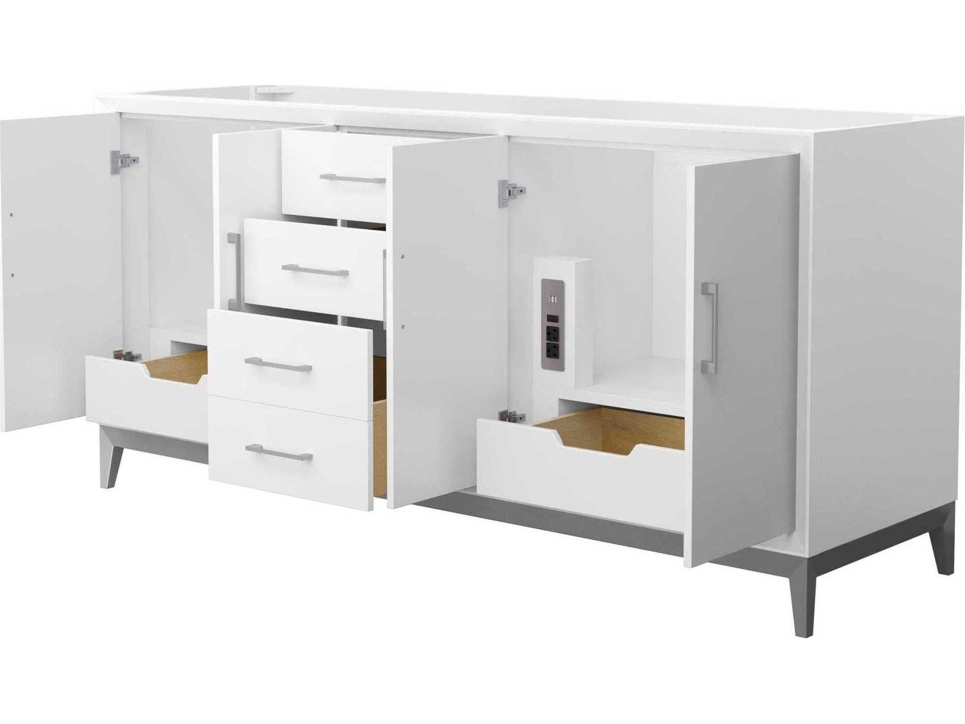 Wyndham Collection Amici 72" White Vanity