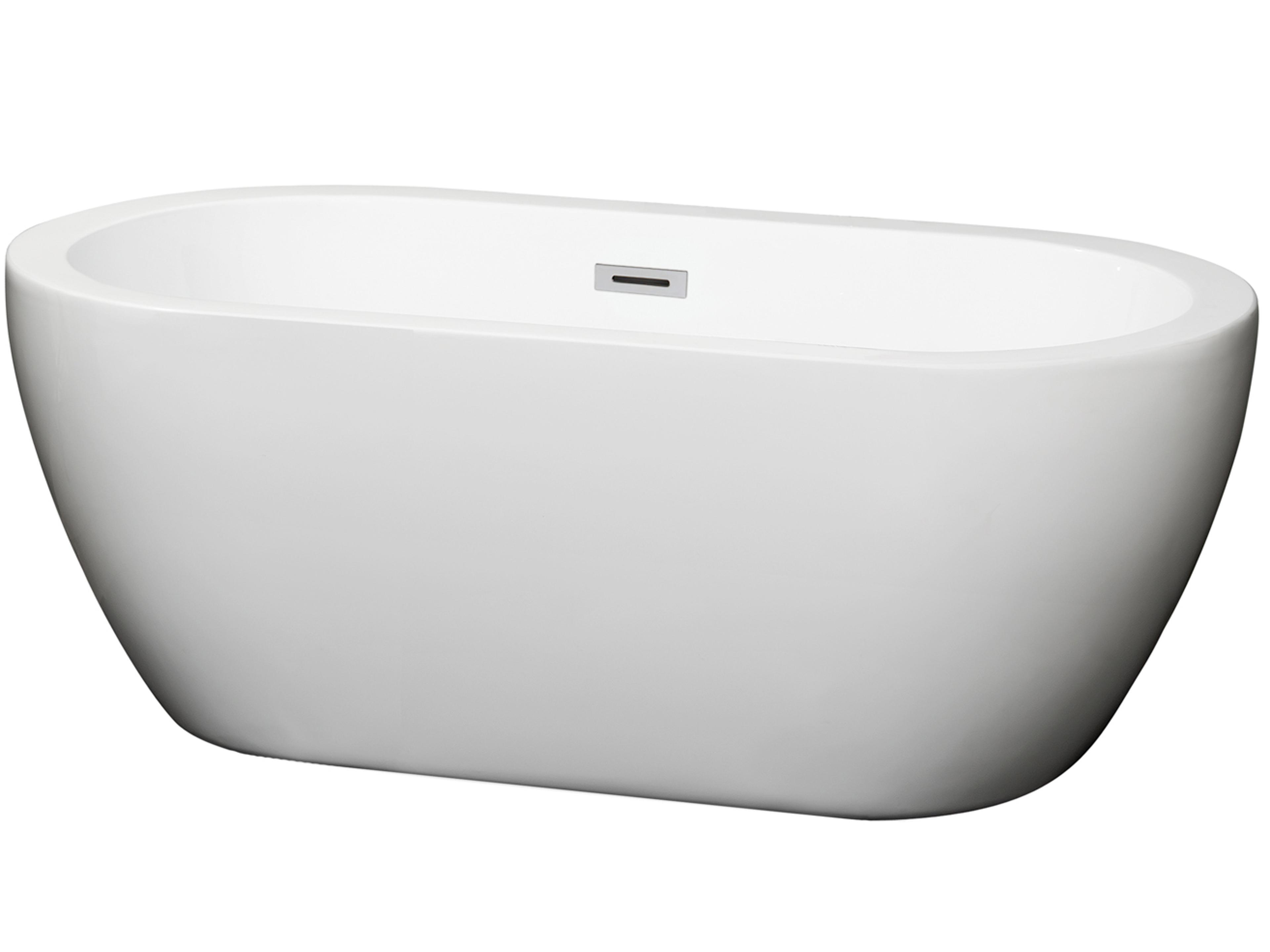 Soho White Bathtub with Drain and Overflow