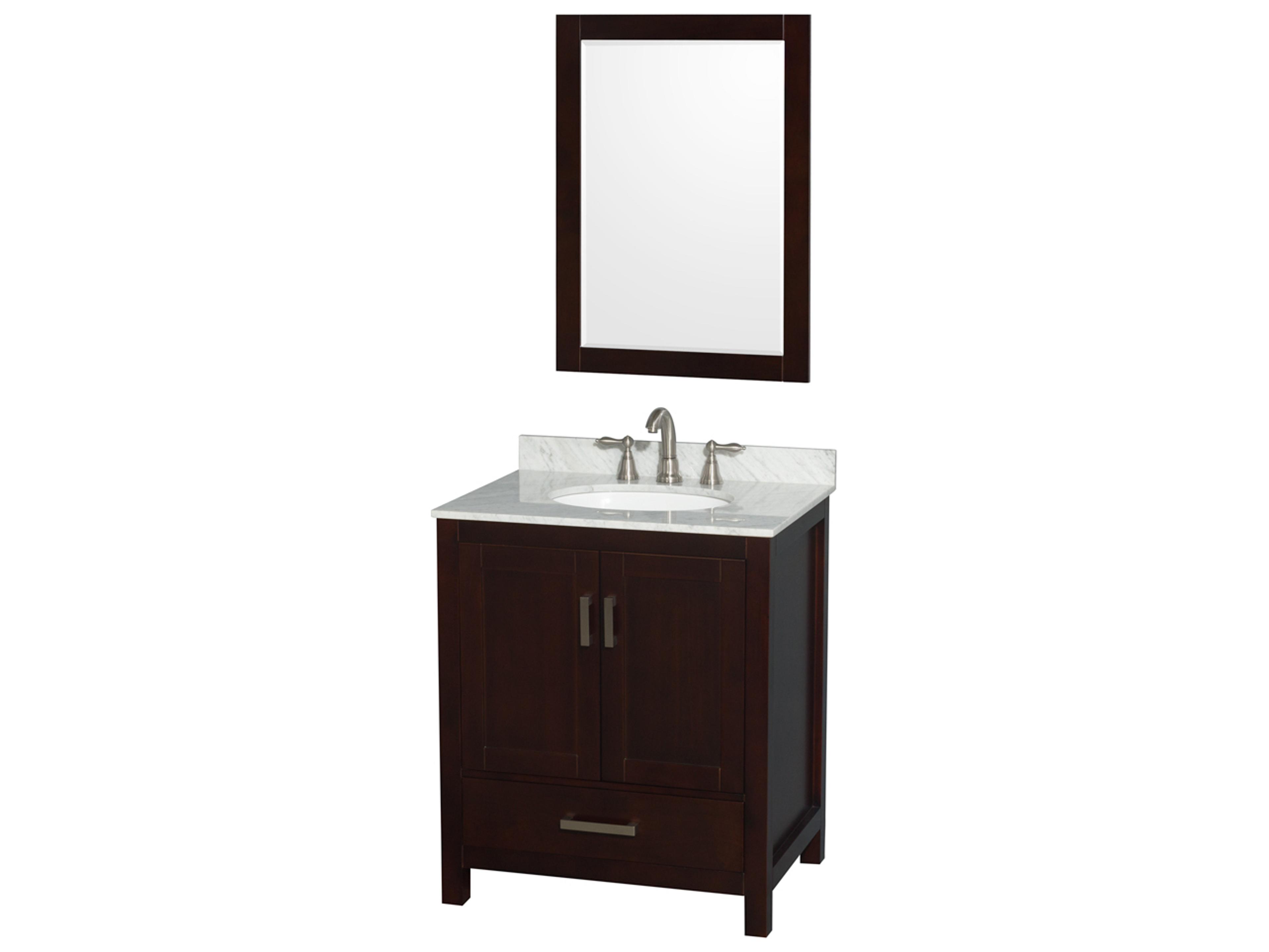 Wyndham Collection Sheffield 30" Espresso Vanity