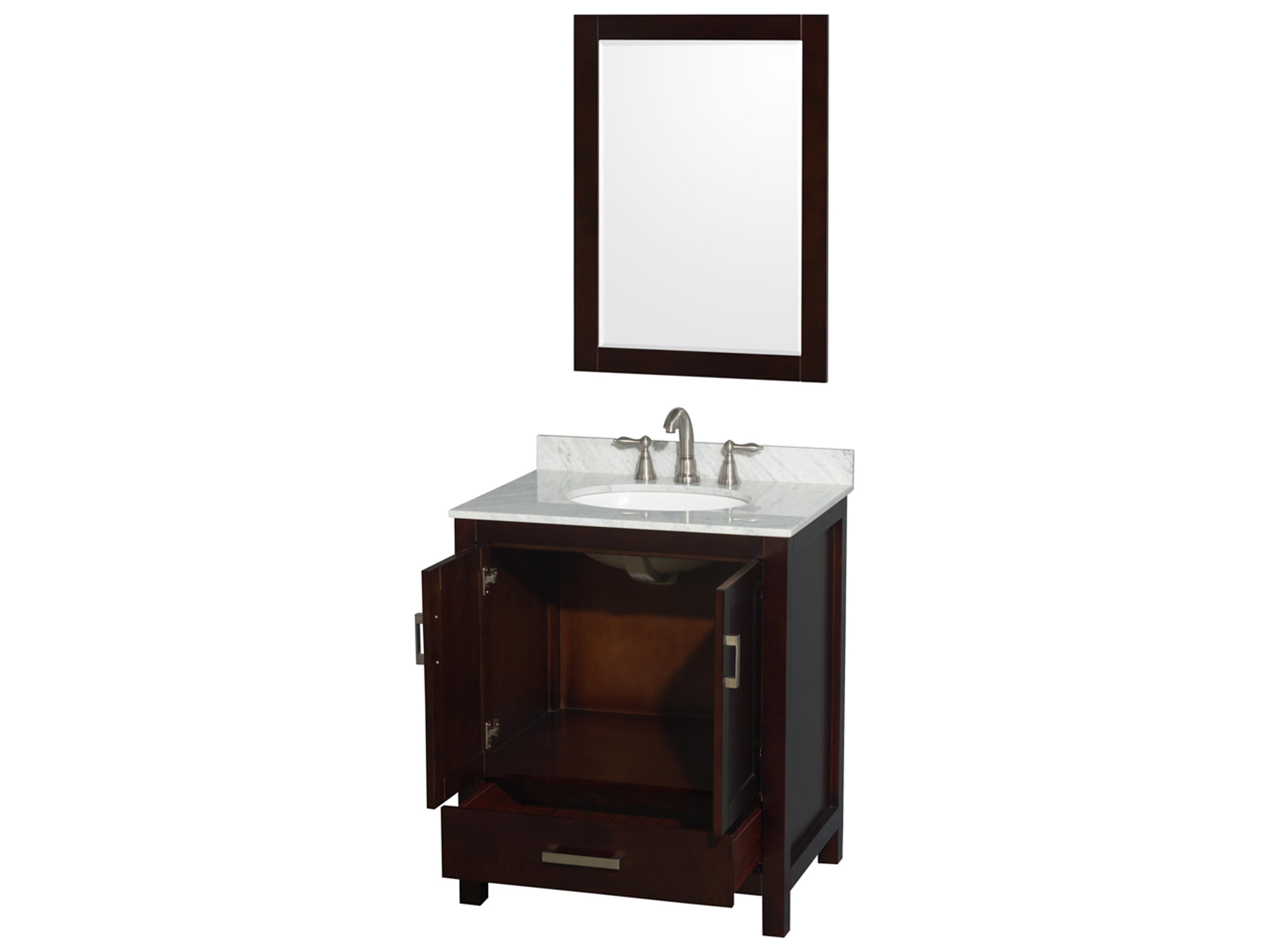Wyndham Collection Sheffield 30" Espresso Vanity