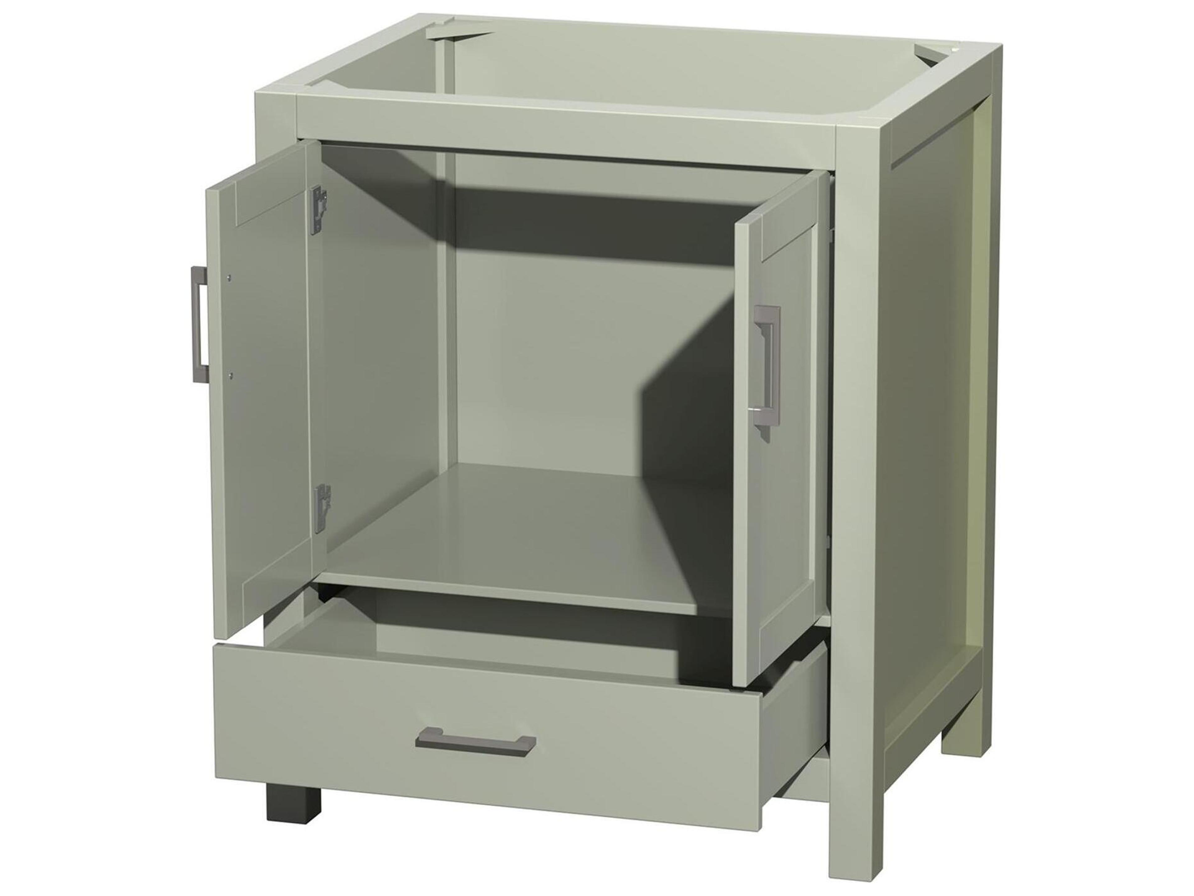 Wyndham Collection Sheffield 29" Light Green Vanity