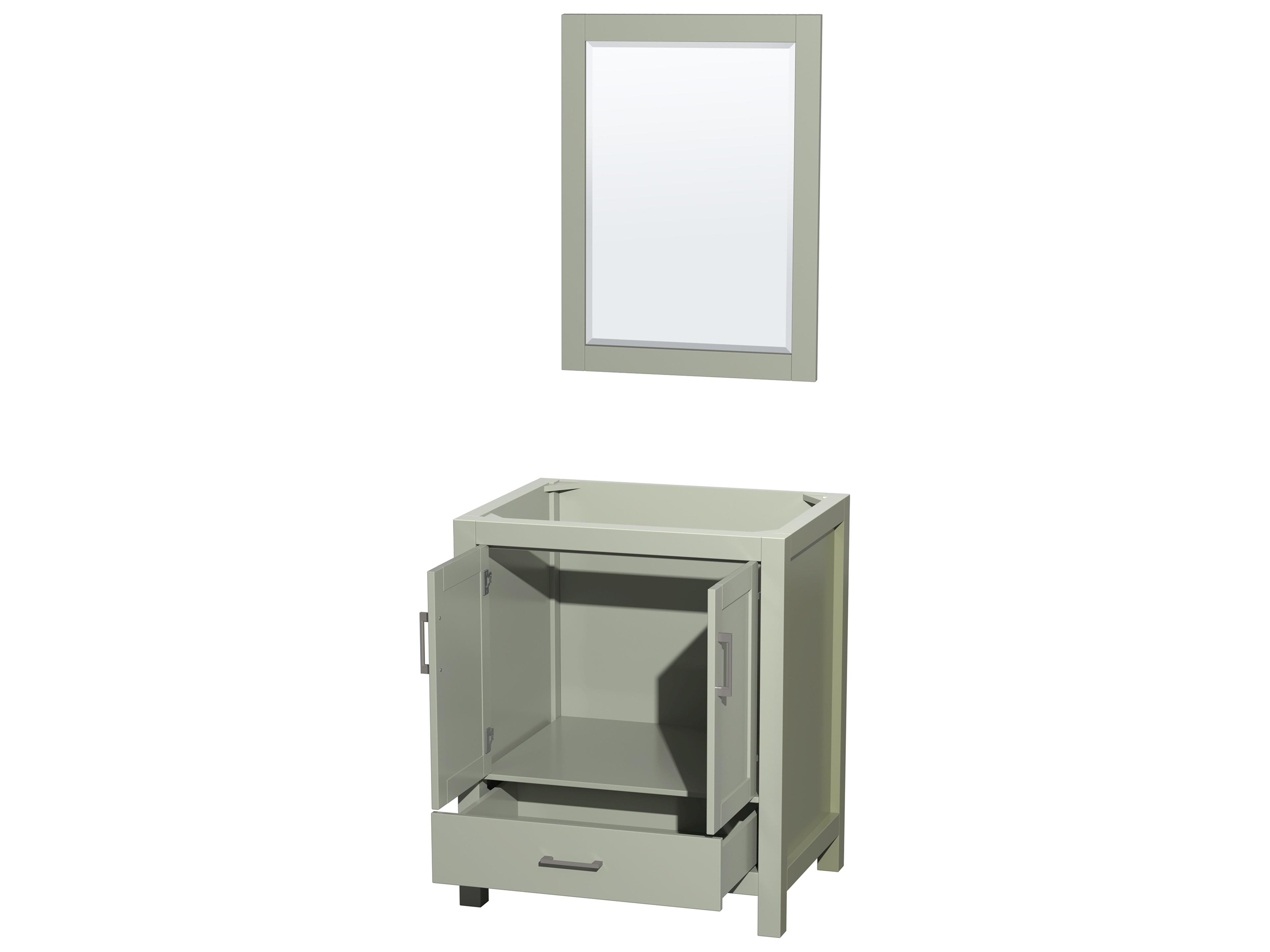 Wyndham Collection Sheffield 29" Light Green Vanity