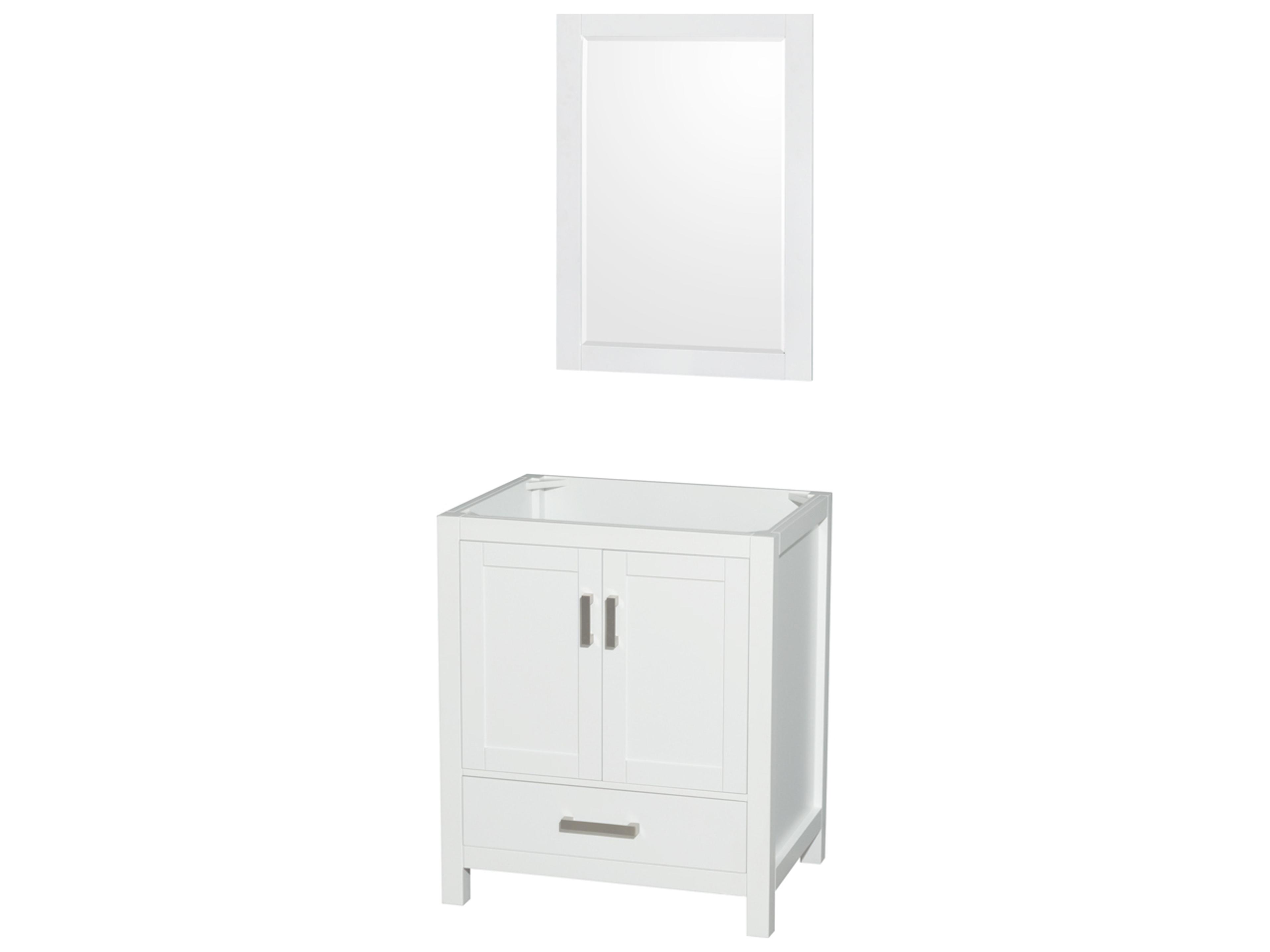 Wyndham Collection Sheffield 29" White Vanity