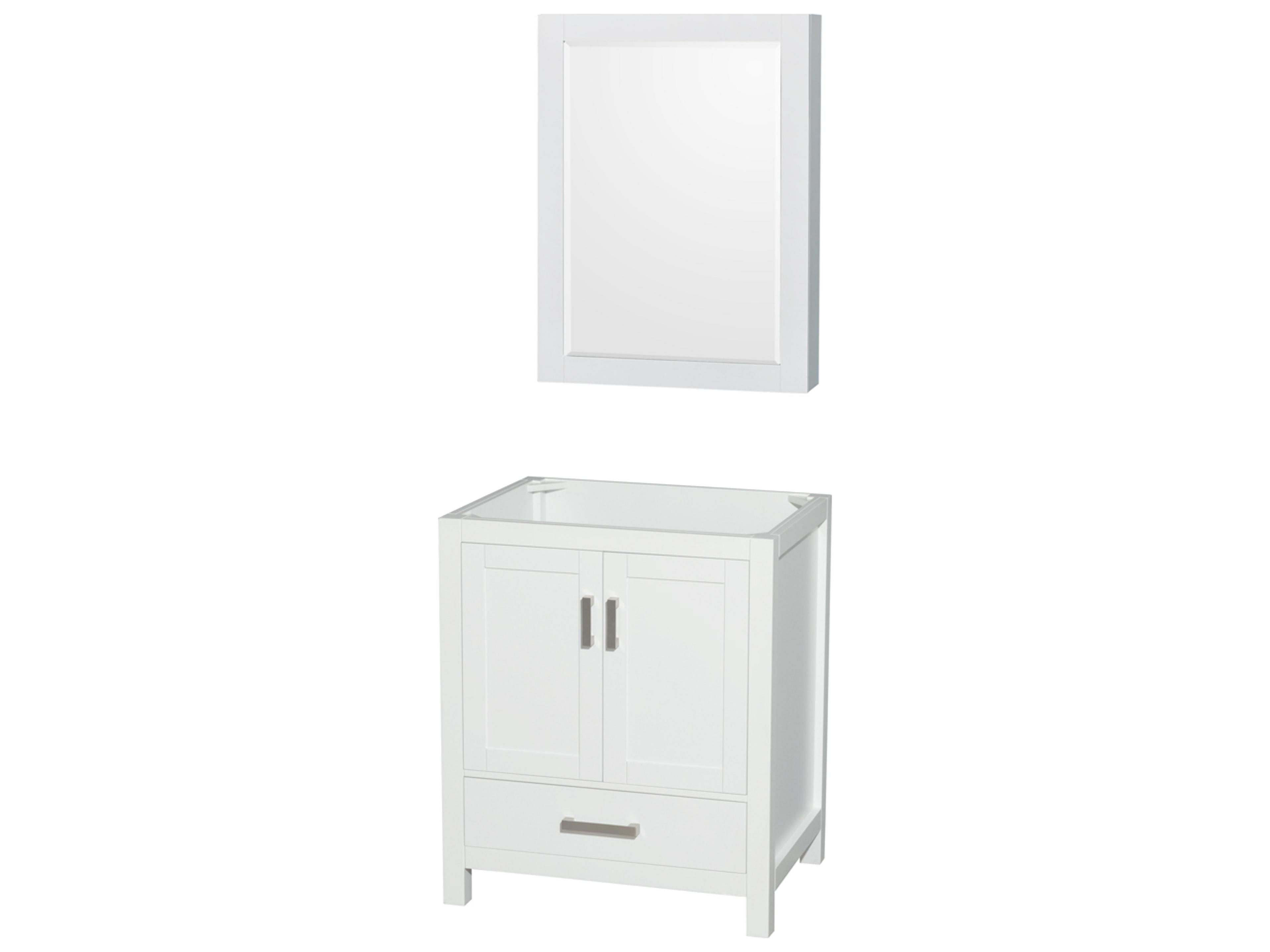 Wyndham Collection Sheffield 29" White Vanity