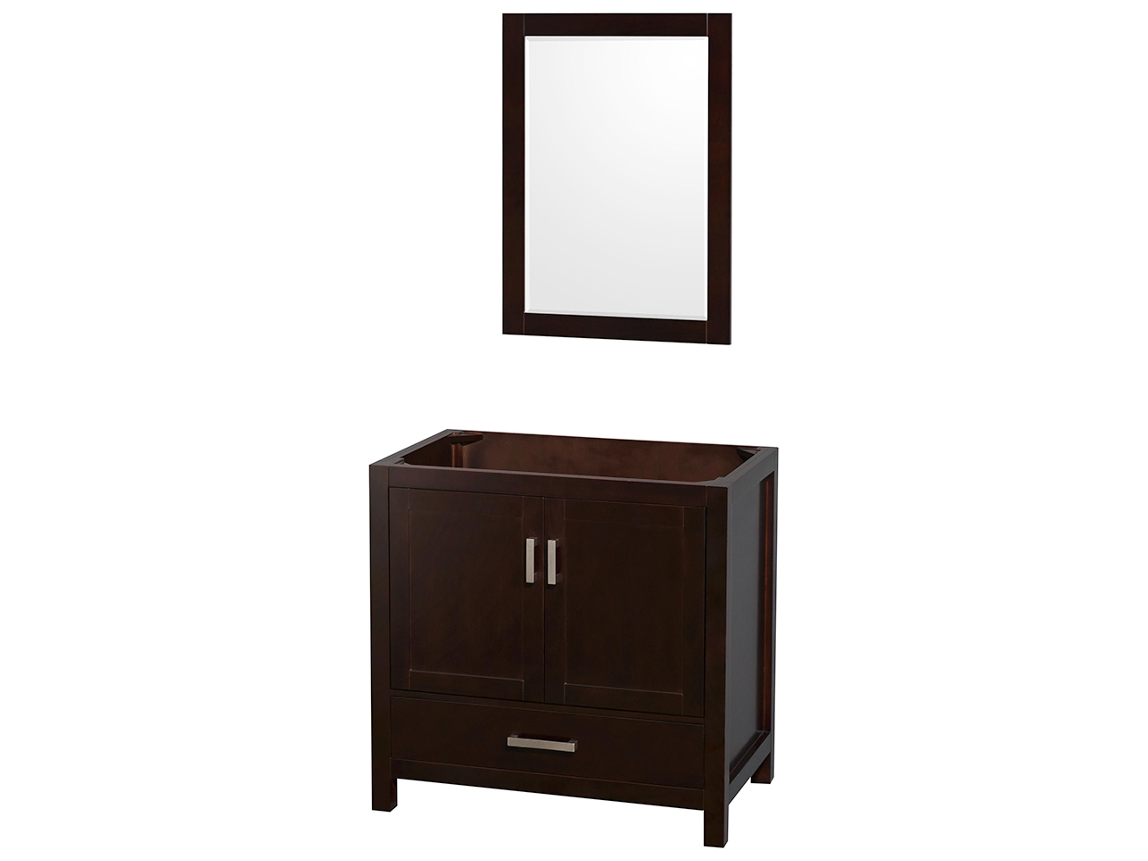 Wyndham Collection Sheffield 35" Espresso Vanity