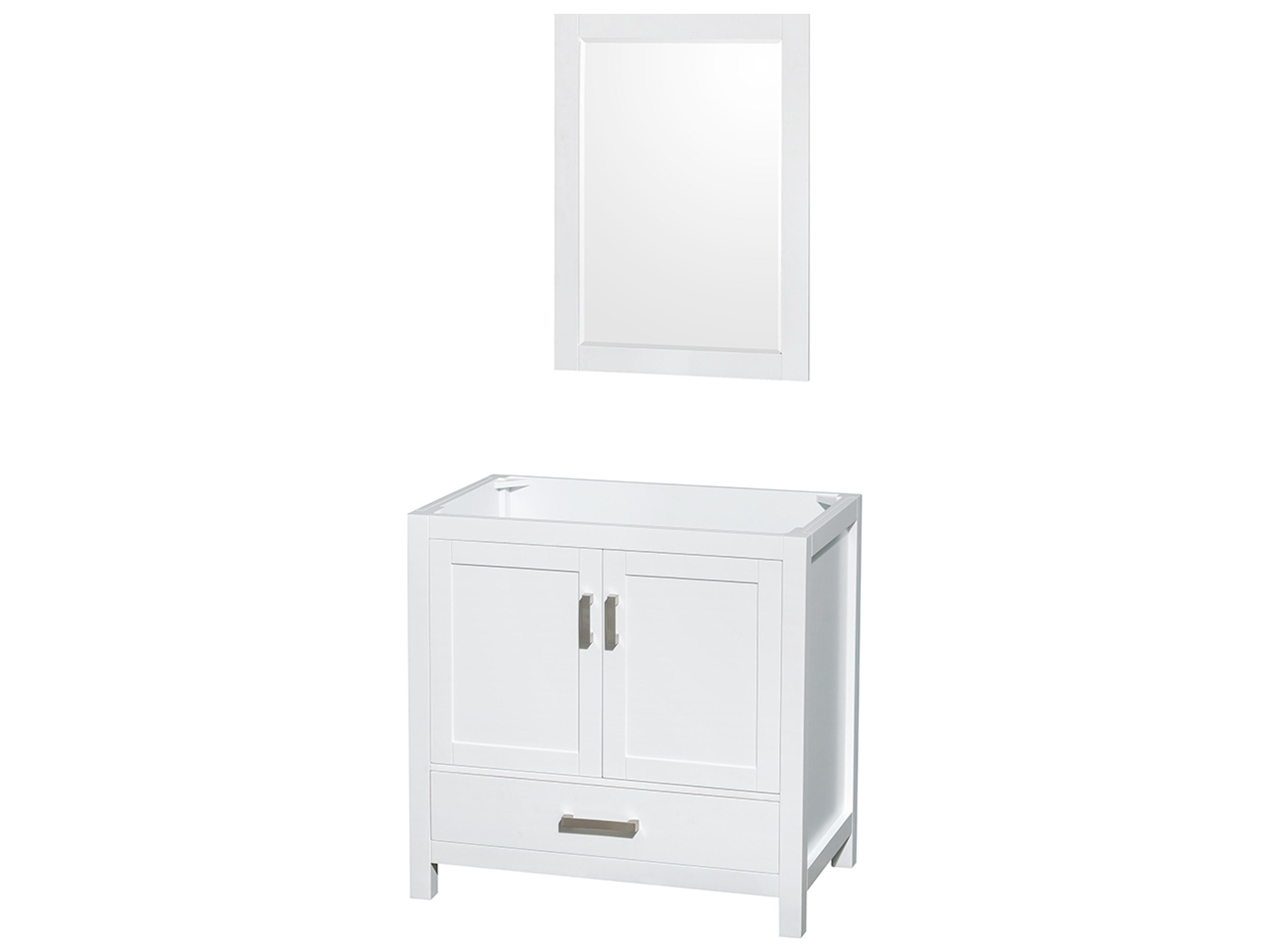 Wyndham Collection Sheffield 35" White Vanity
