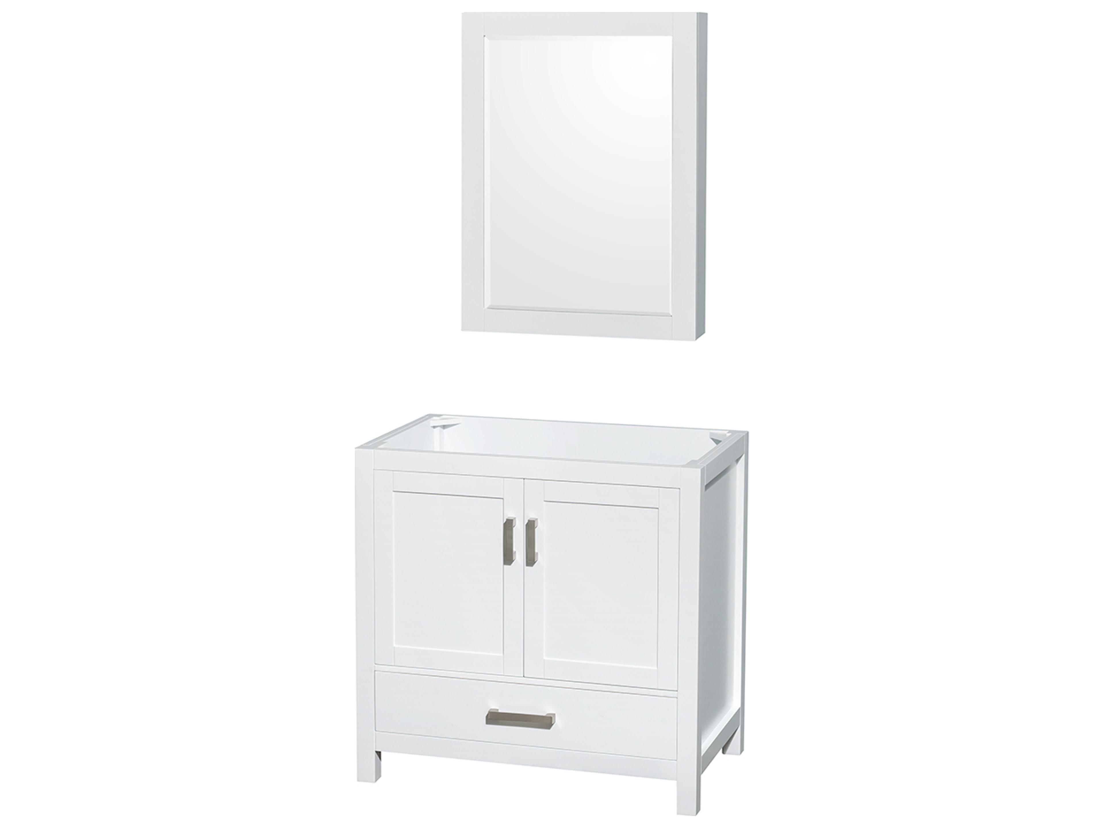 Wyndham Collection Sheffield 35" White Vanity