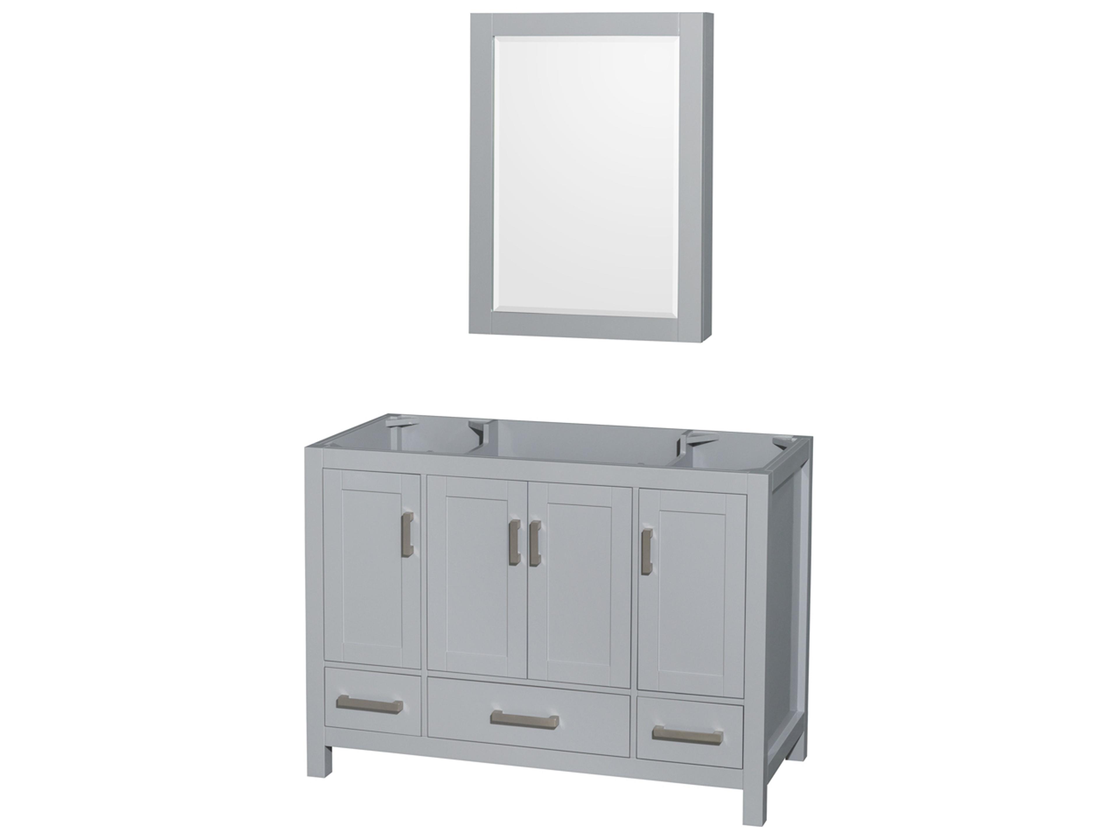Wyndham Collection Sheffield 47" Gray Vanity