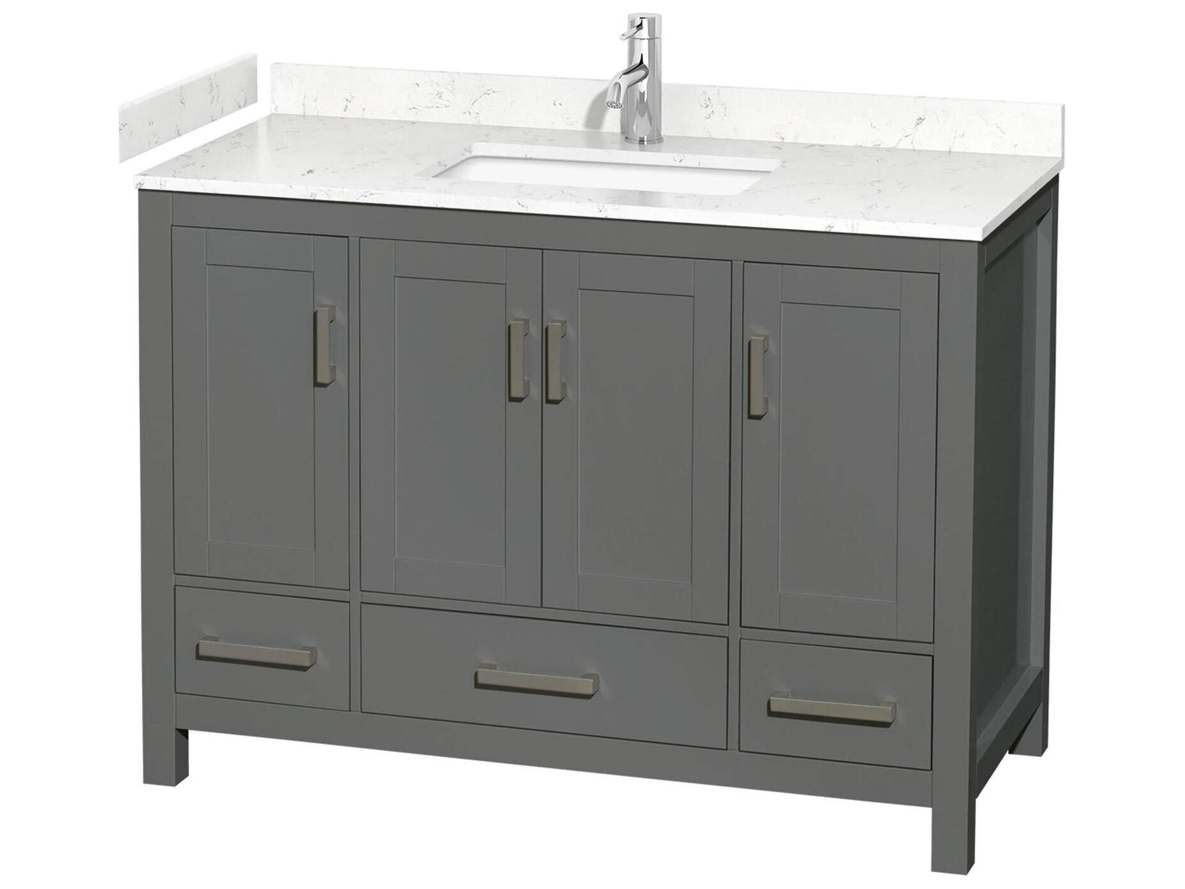 Sheffield 48" Dark Gray Vanity