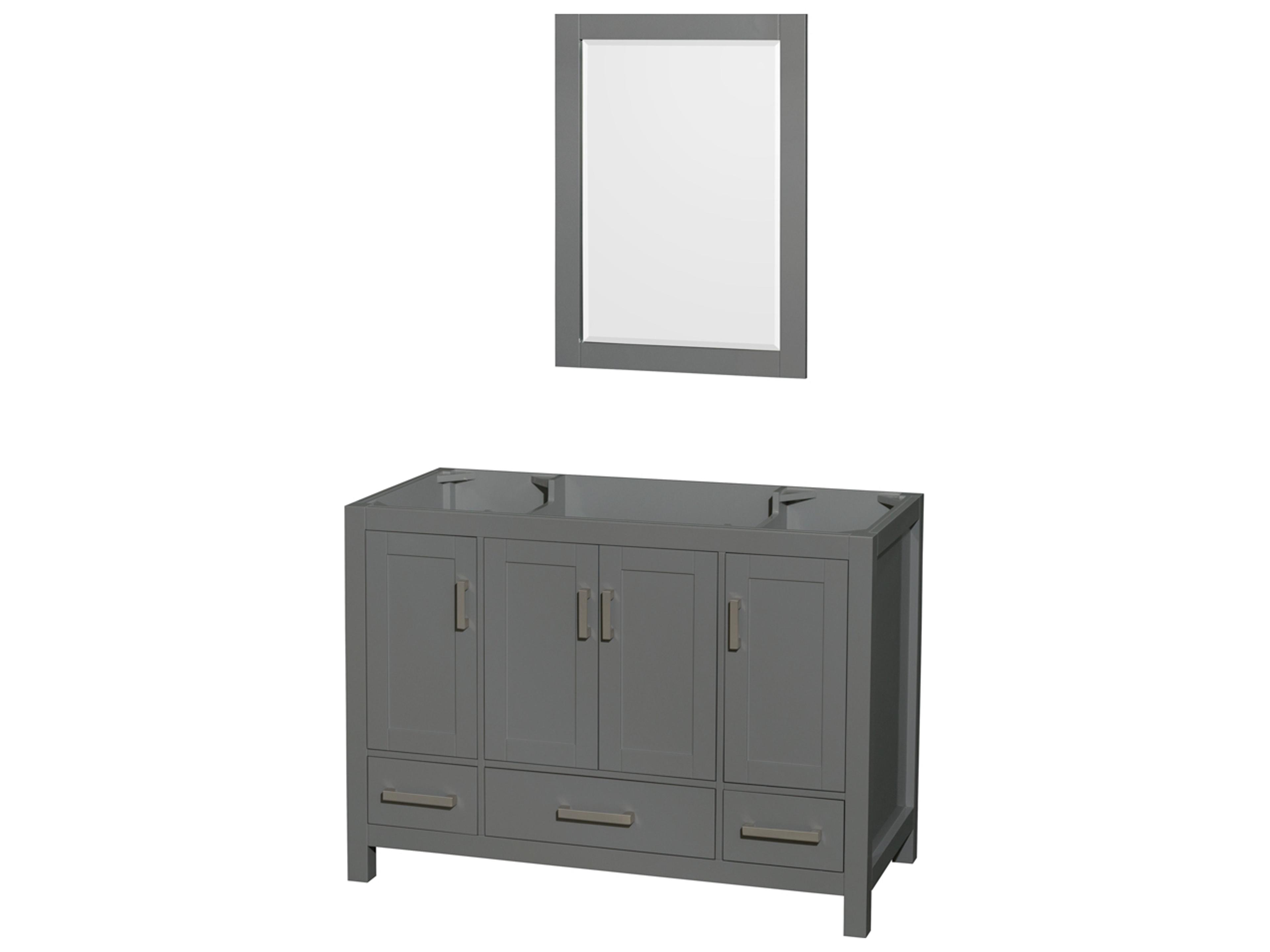 Wyndham Collection Sheffield 47" Dark Gray Vanity