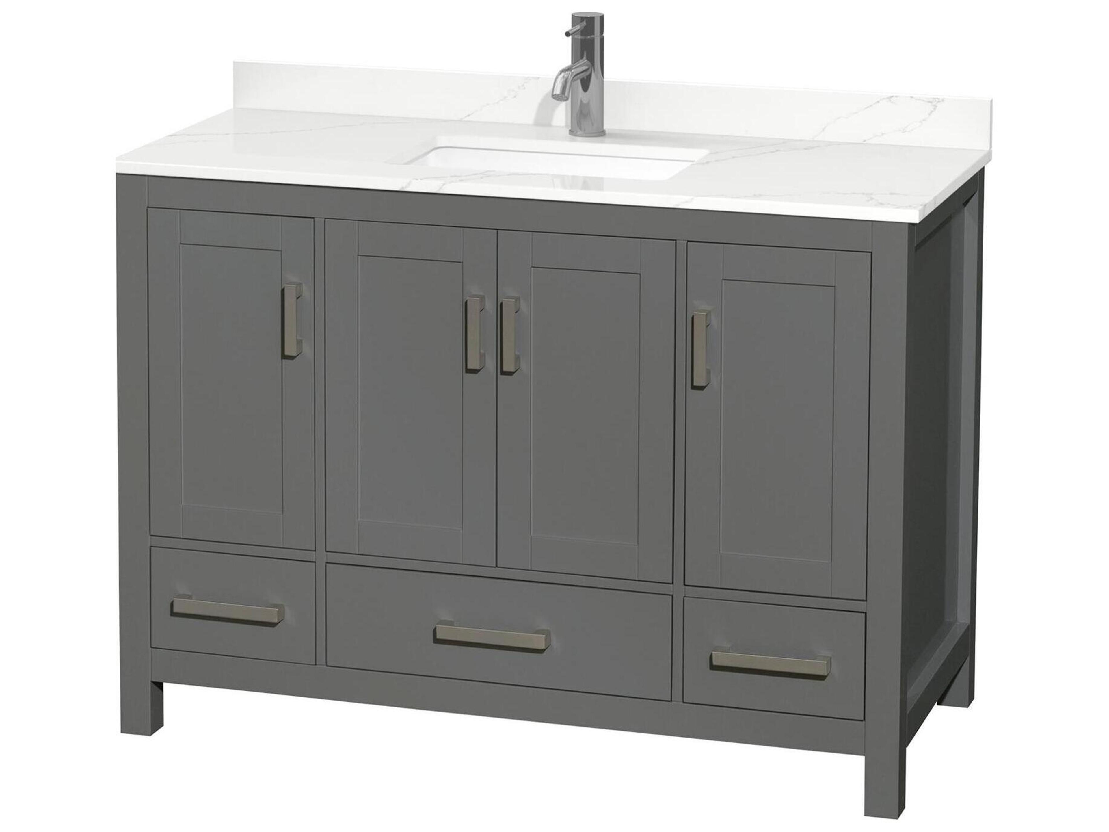 Sheffield 48" Dark Gray Vanity