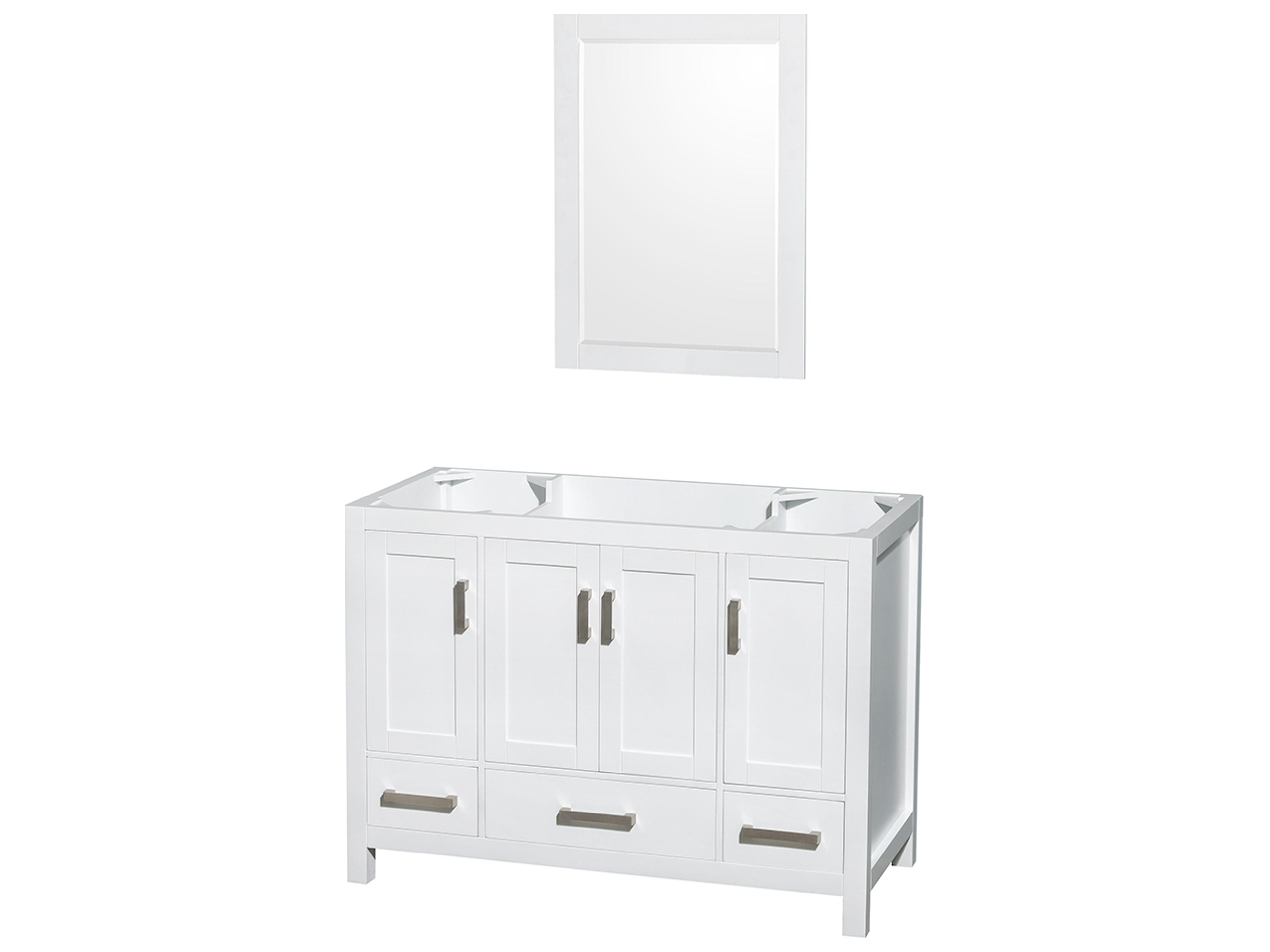 Wyndham Collection Sheffield 47" White Vanity