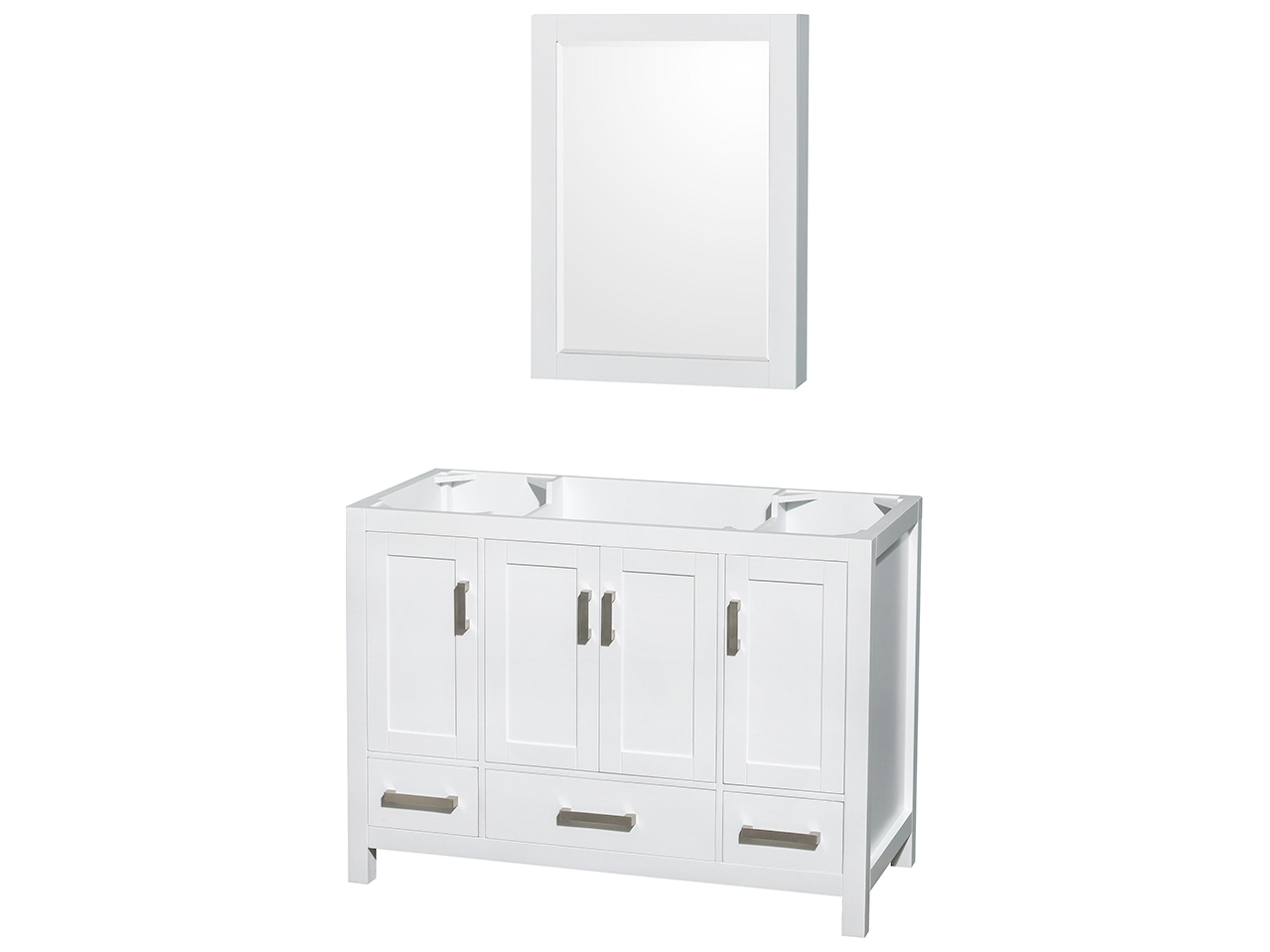 Wyndham Collection Sheffield 47" White Vanity