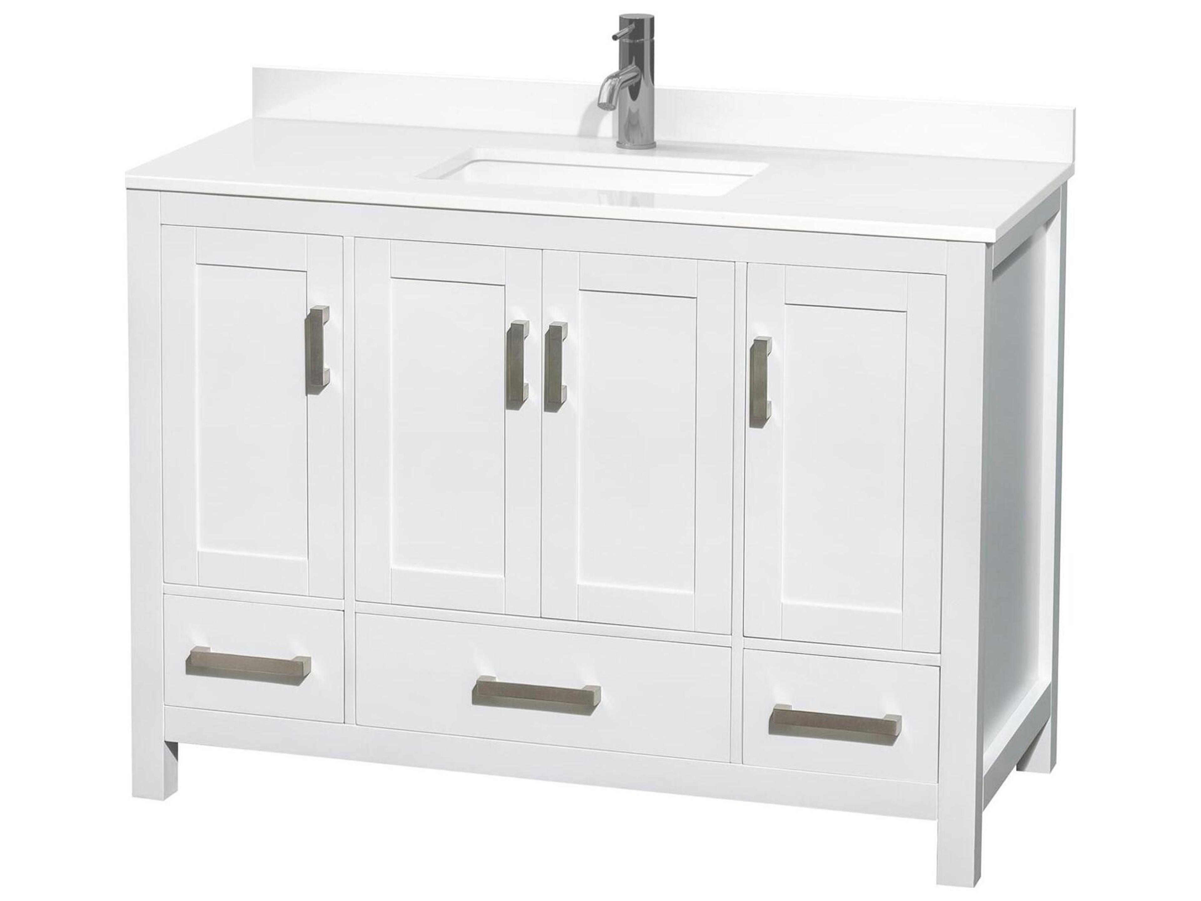 Sheffield 48" White Vanity