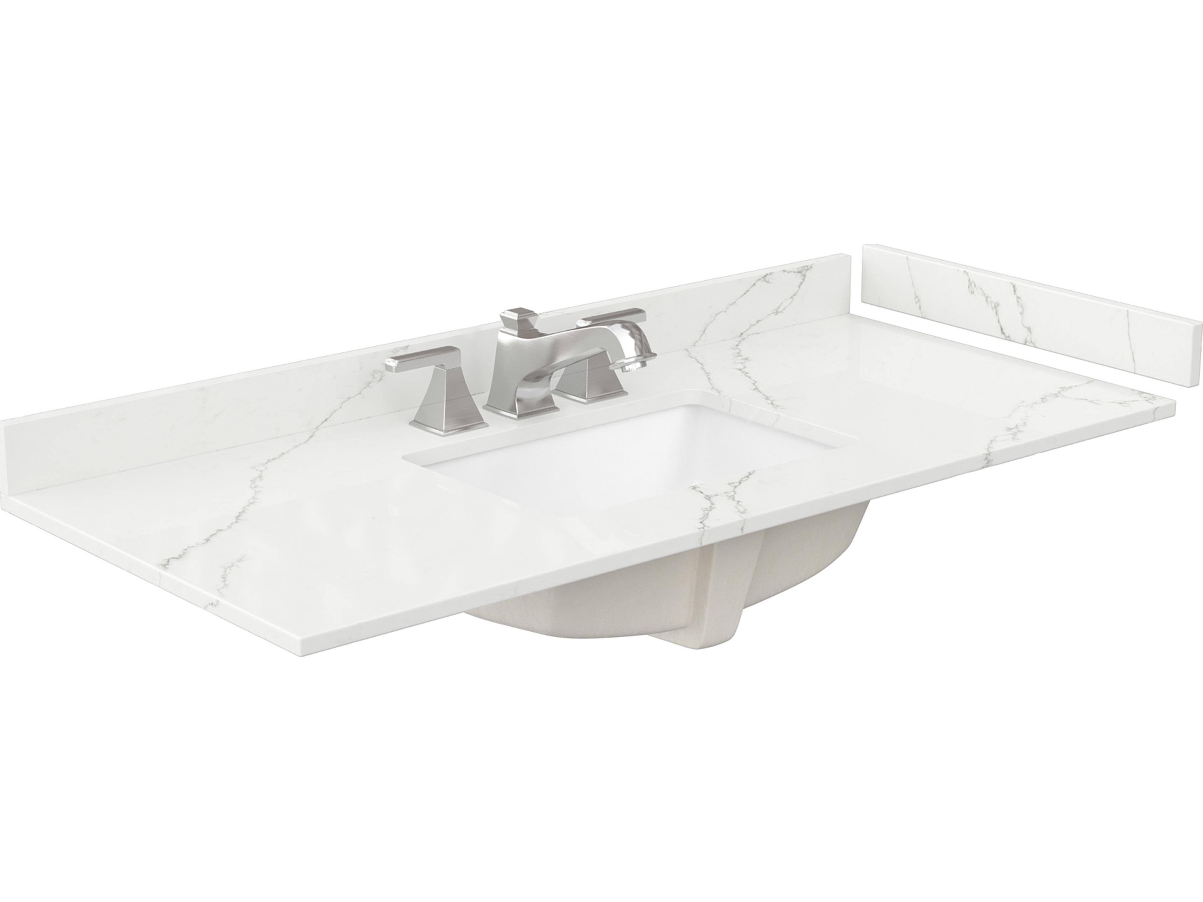 Wyndham Collection Sheffield 48" White Vanity