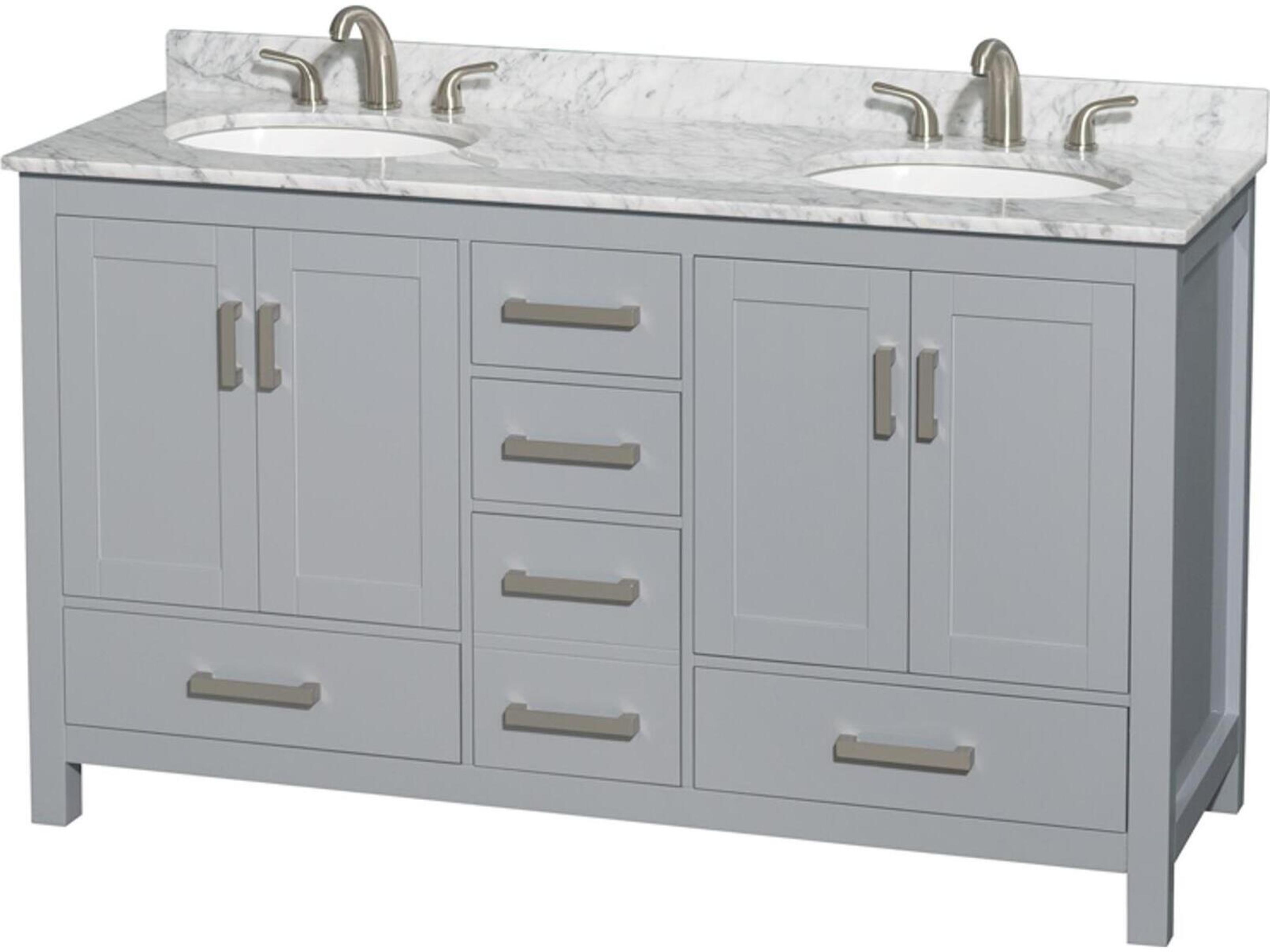 Sheffield 60" Gray Vanity