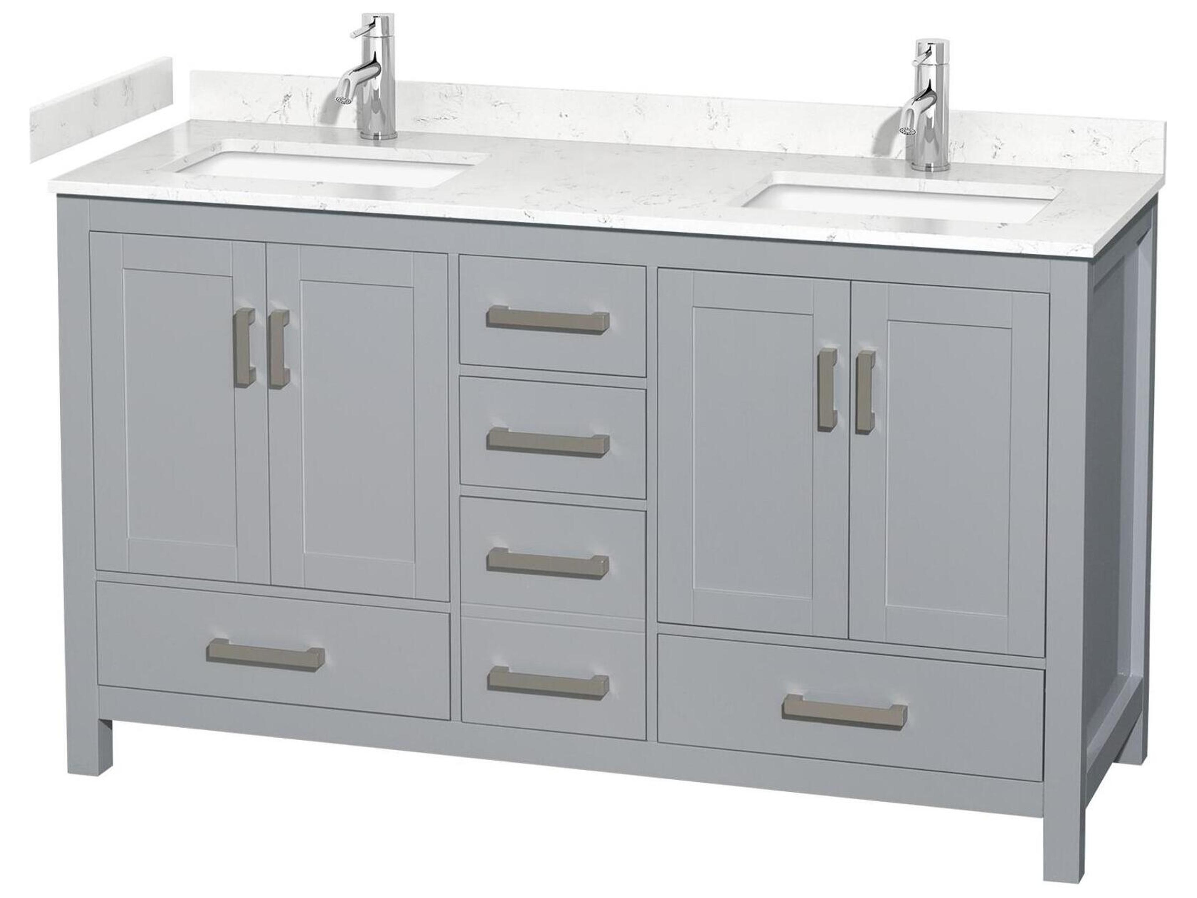 Sheffield 60" Gray Vanity