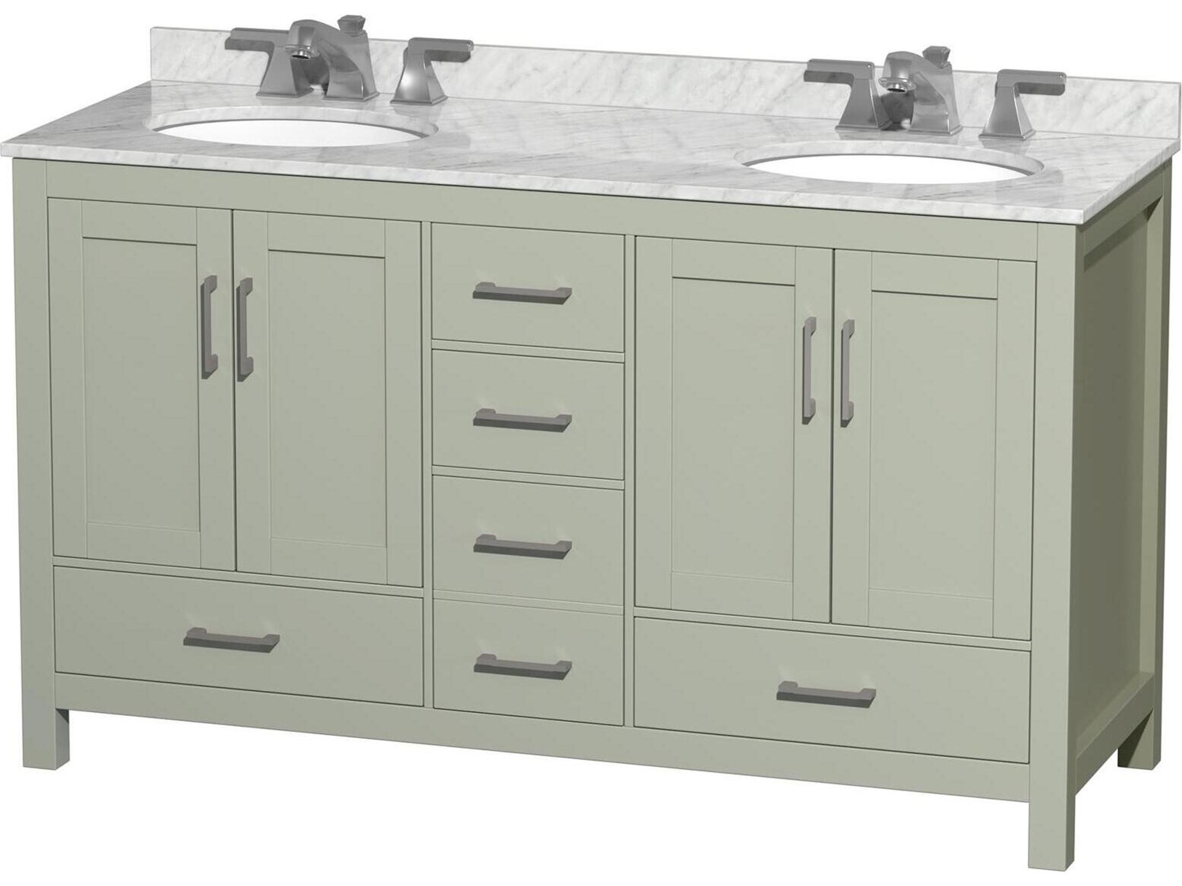 Sheffield 60" Light Green Vanity