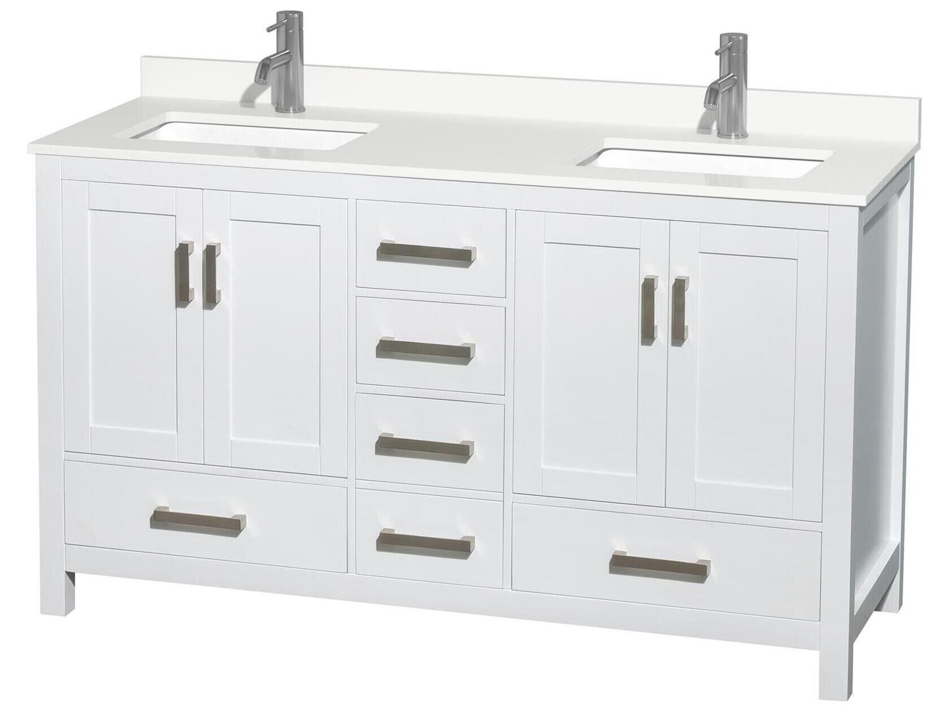 Sheffield 60" White Vanity