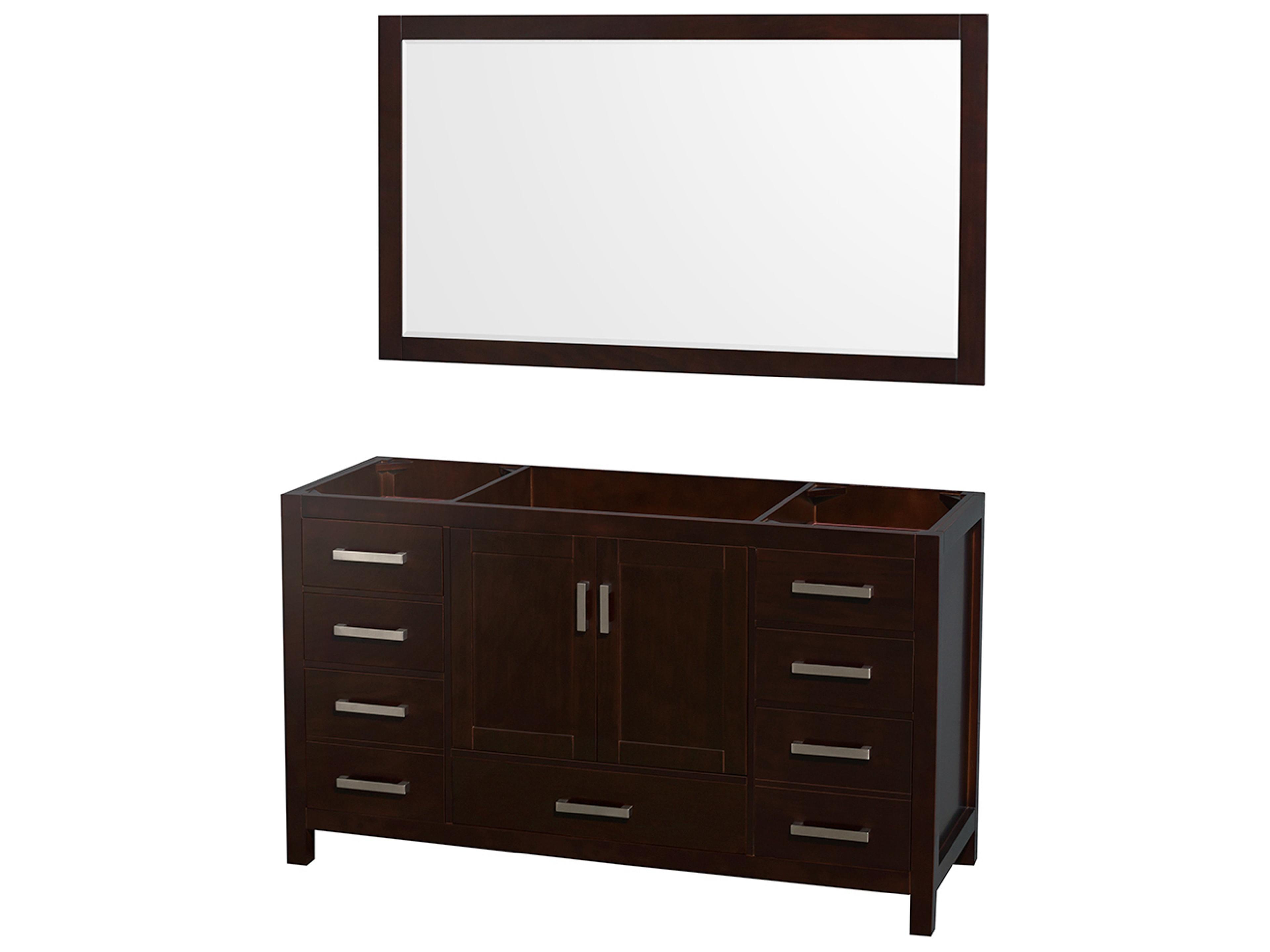 Wyndham Collection Sheffield 59" Espresso Vanity