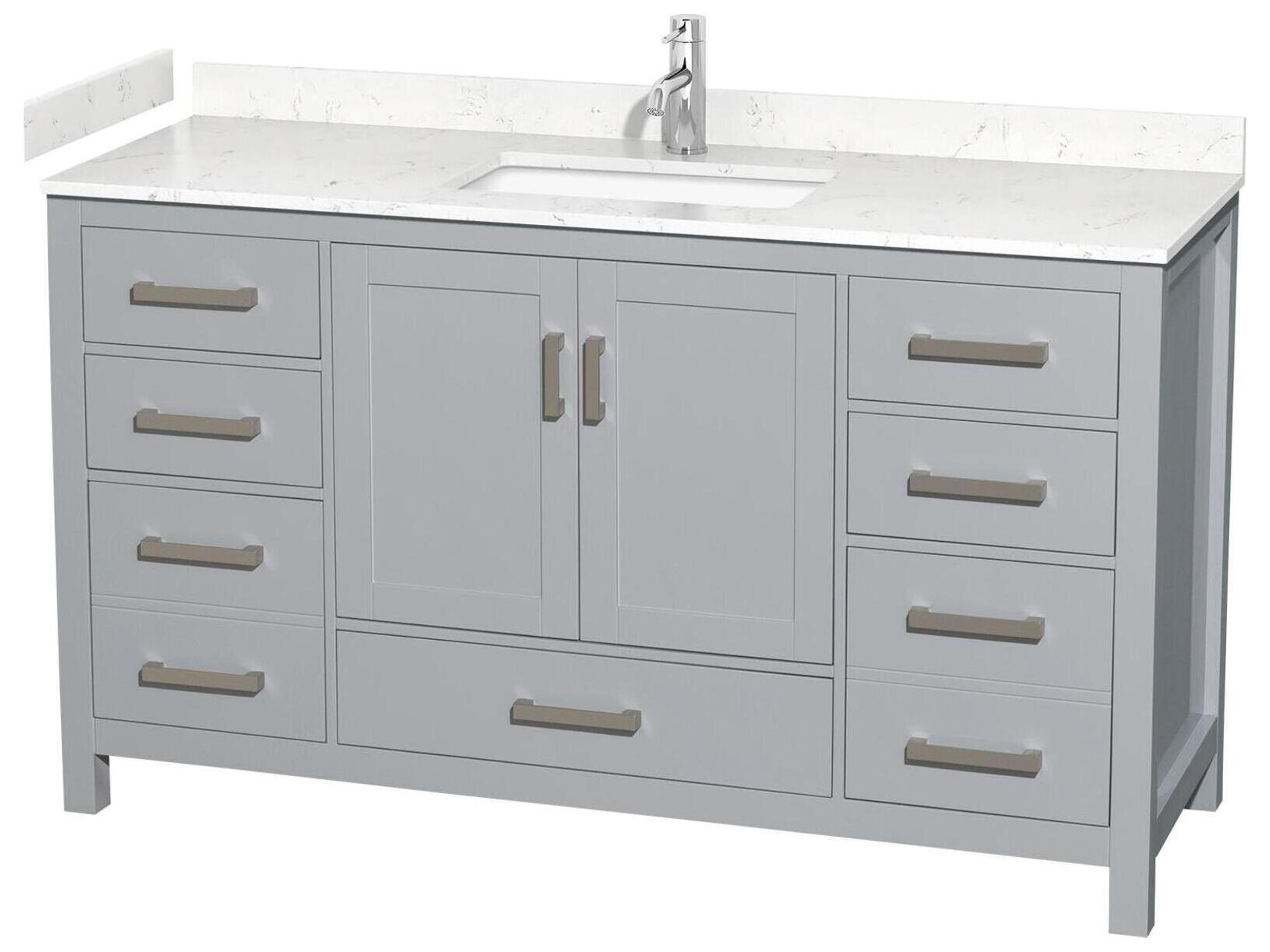 Sheffield 60" Gray Vanity