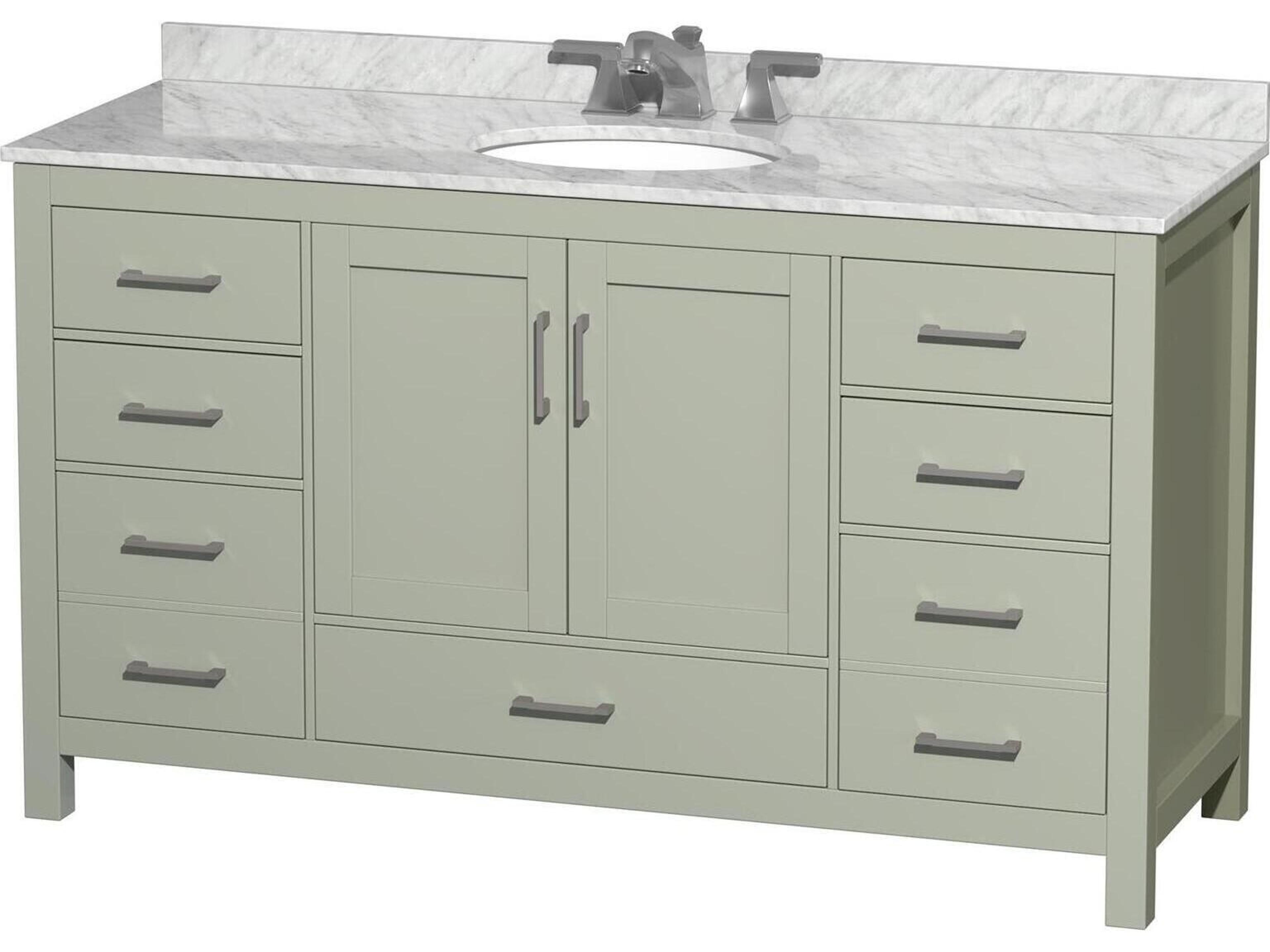Sheffield 60" Light Green Vanity