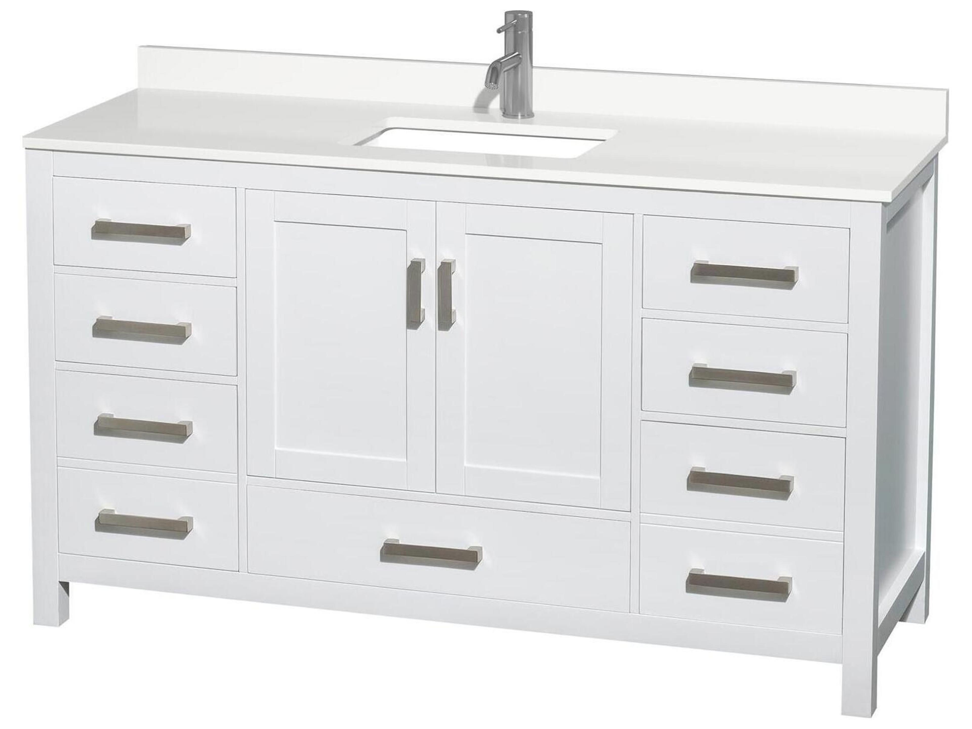 Sheffield 60" White Vanity