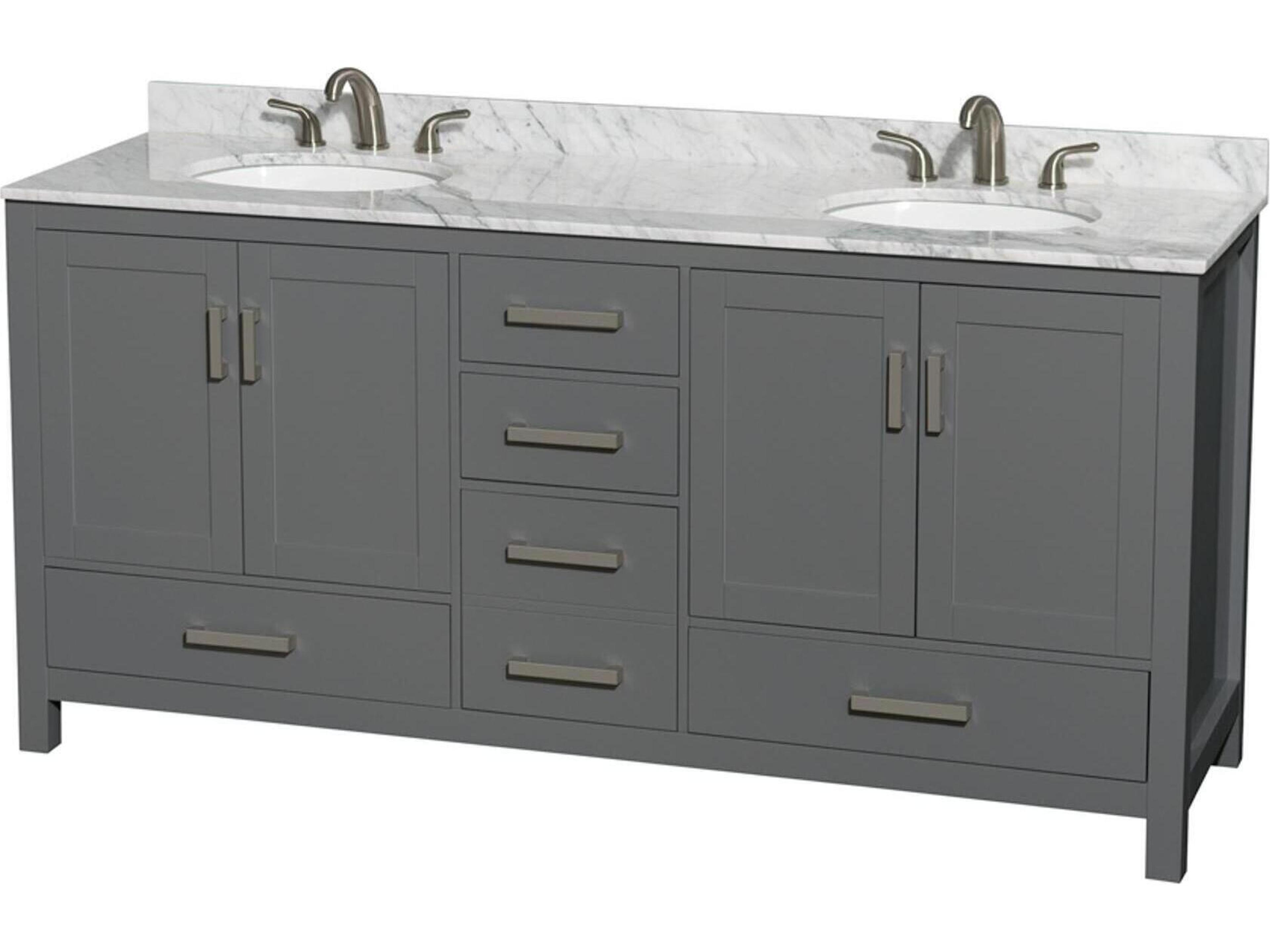 Sheffield 72" Dark Gray Vanity