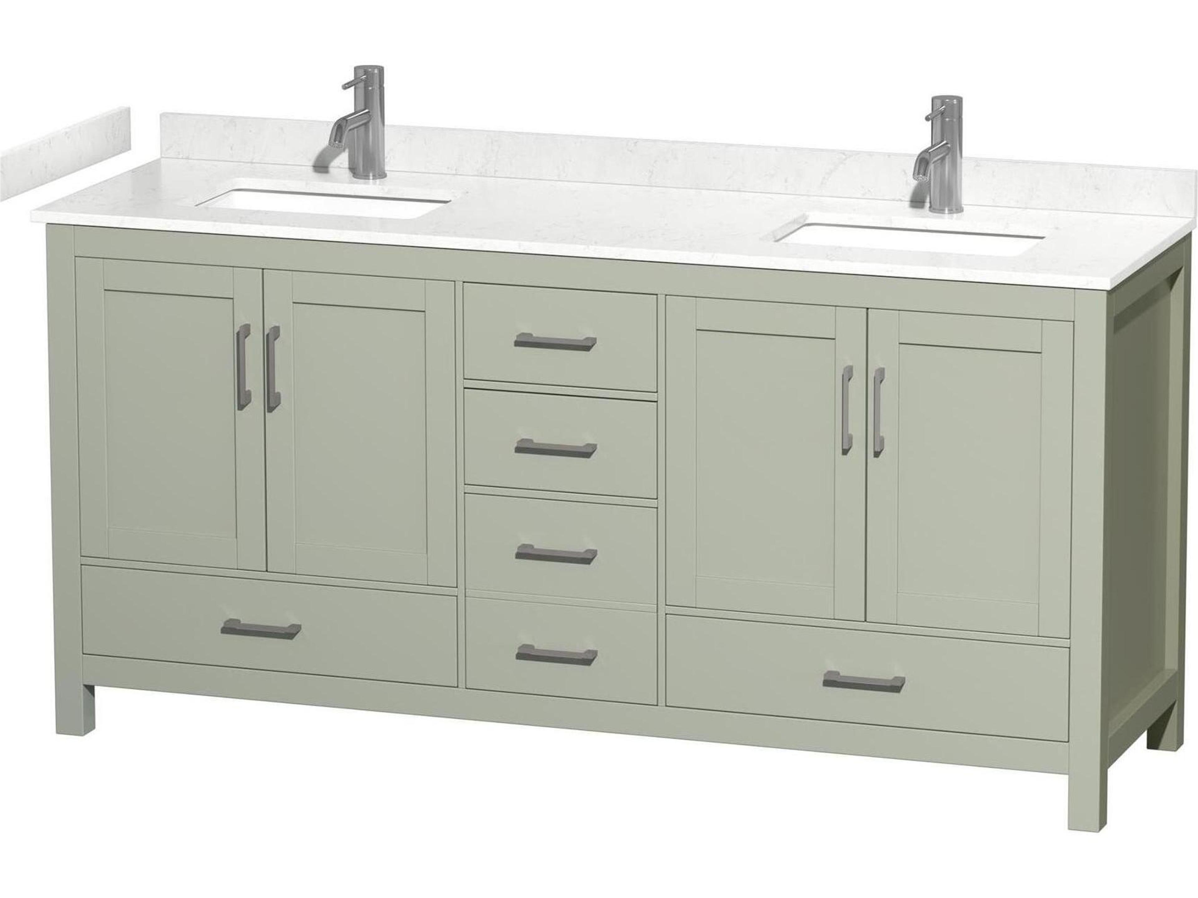 Sheffield 72" Light Green Vanity