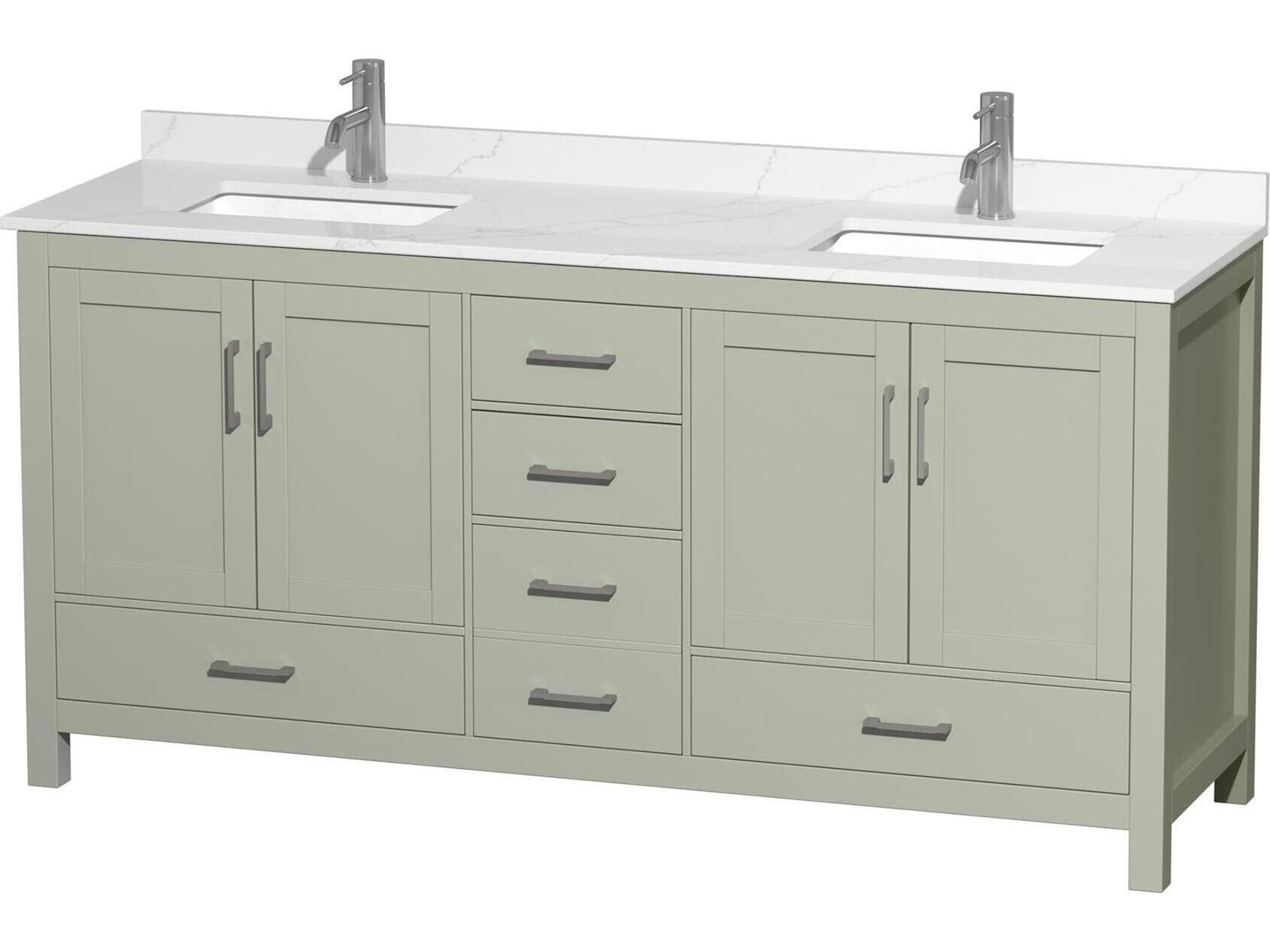 Sheffield 72" Light Green Vanity
