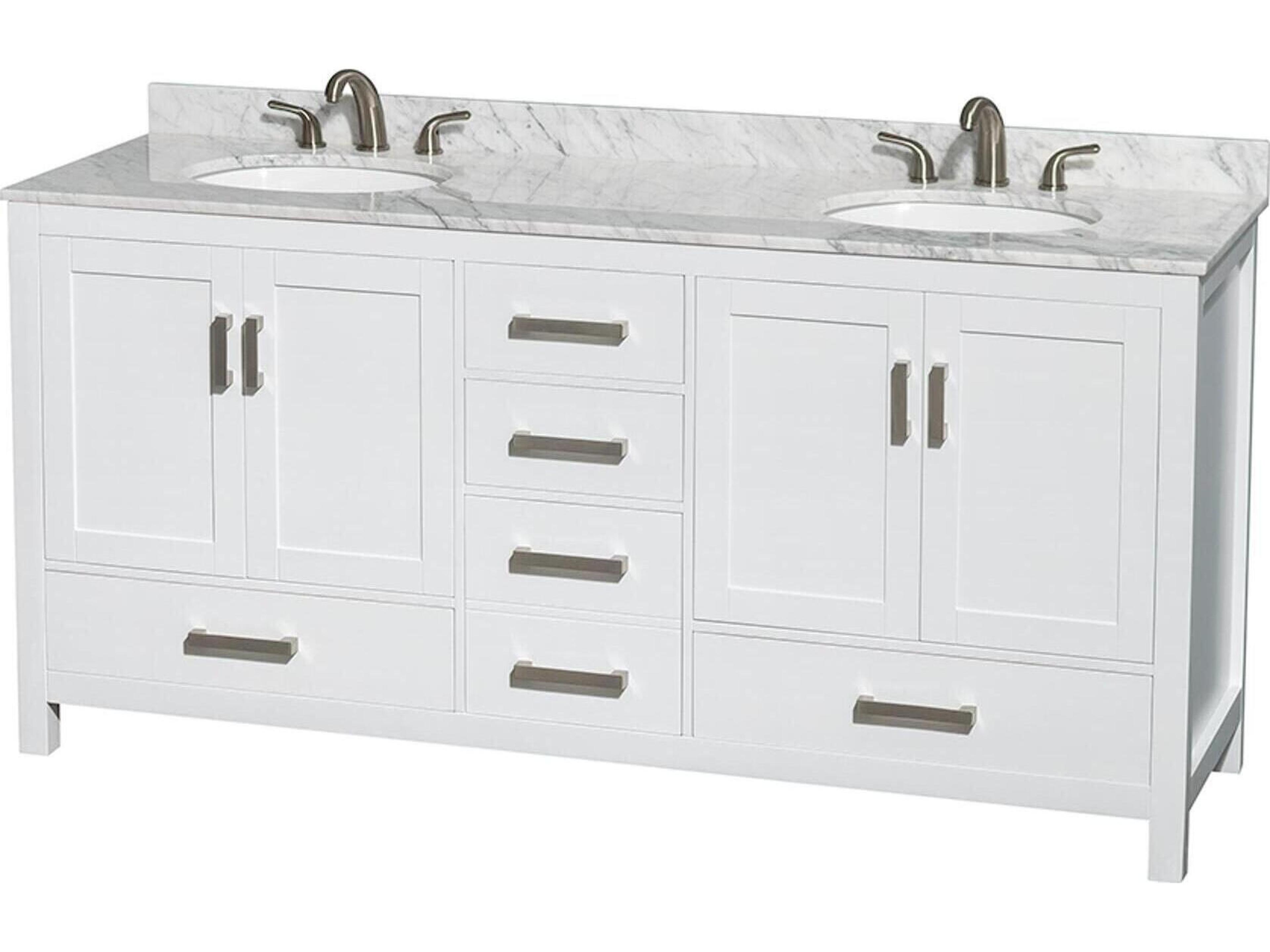 Sheffield 72" White Vanity