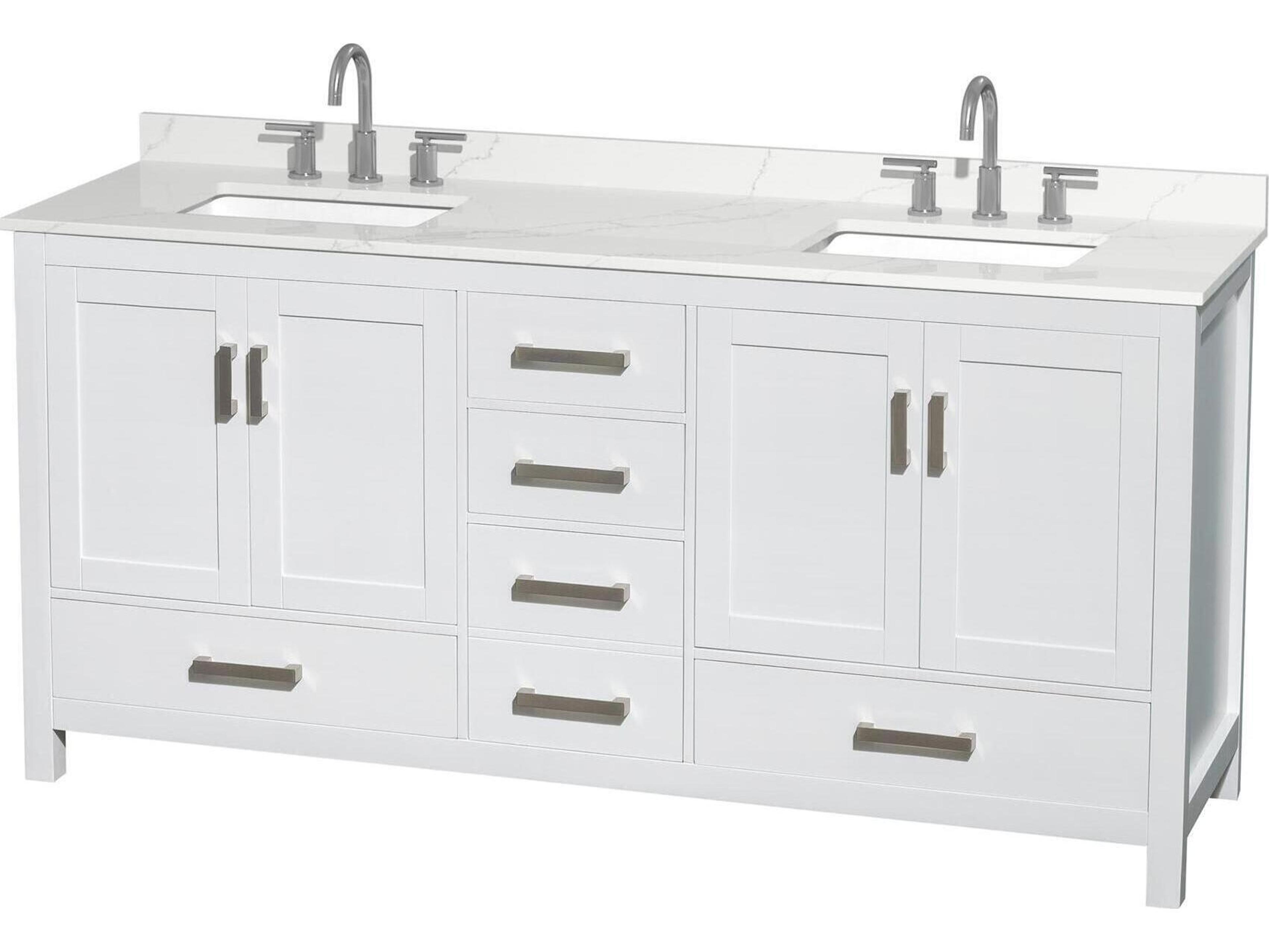 Sheffield 72" White Vanity