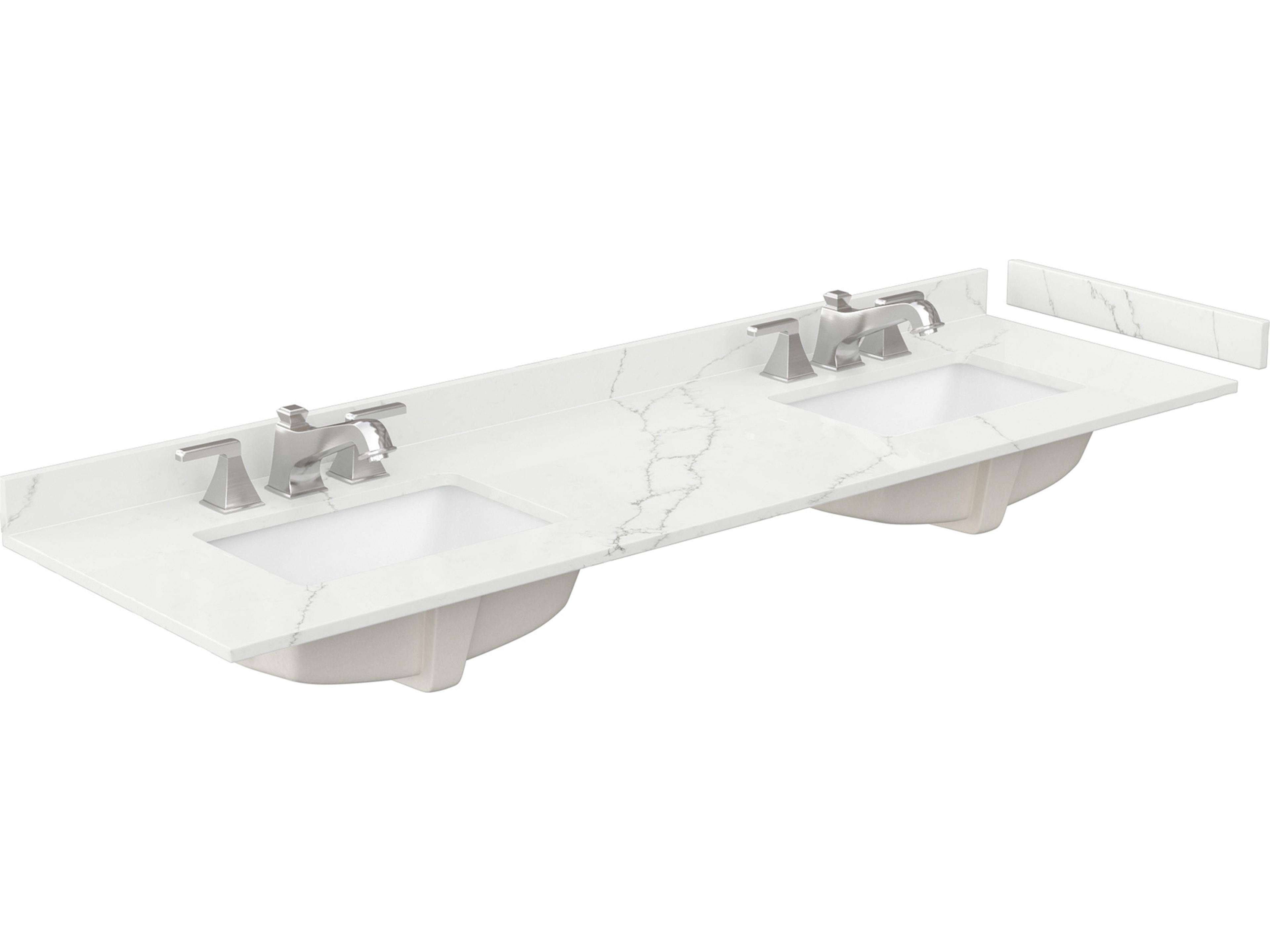 Wyndham Collection Sheffield 72" White Vanity