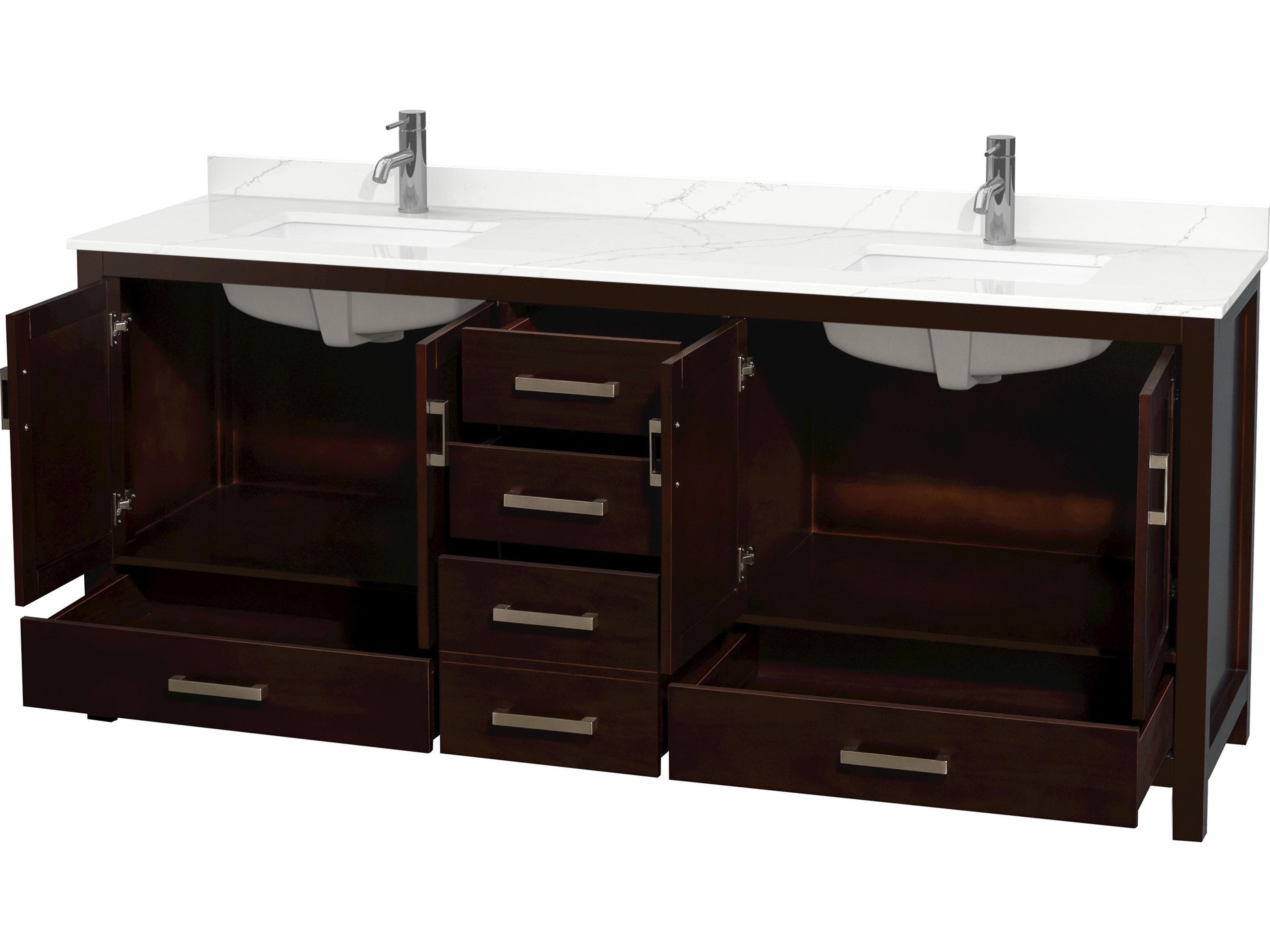Wyndham Collection Sheffield 80" Gray Vanity