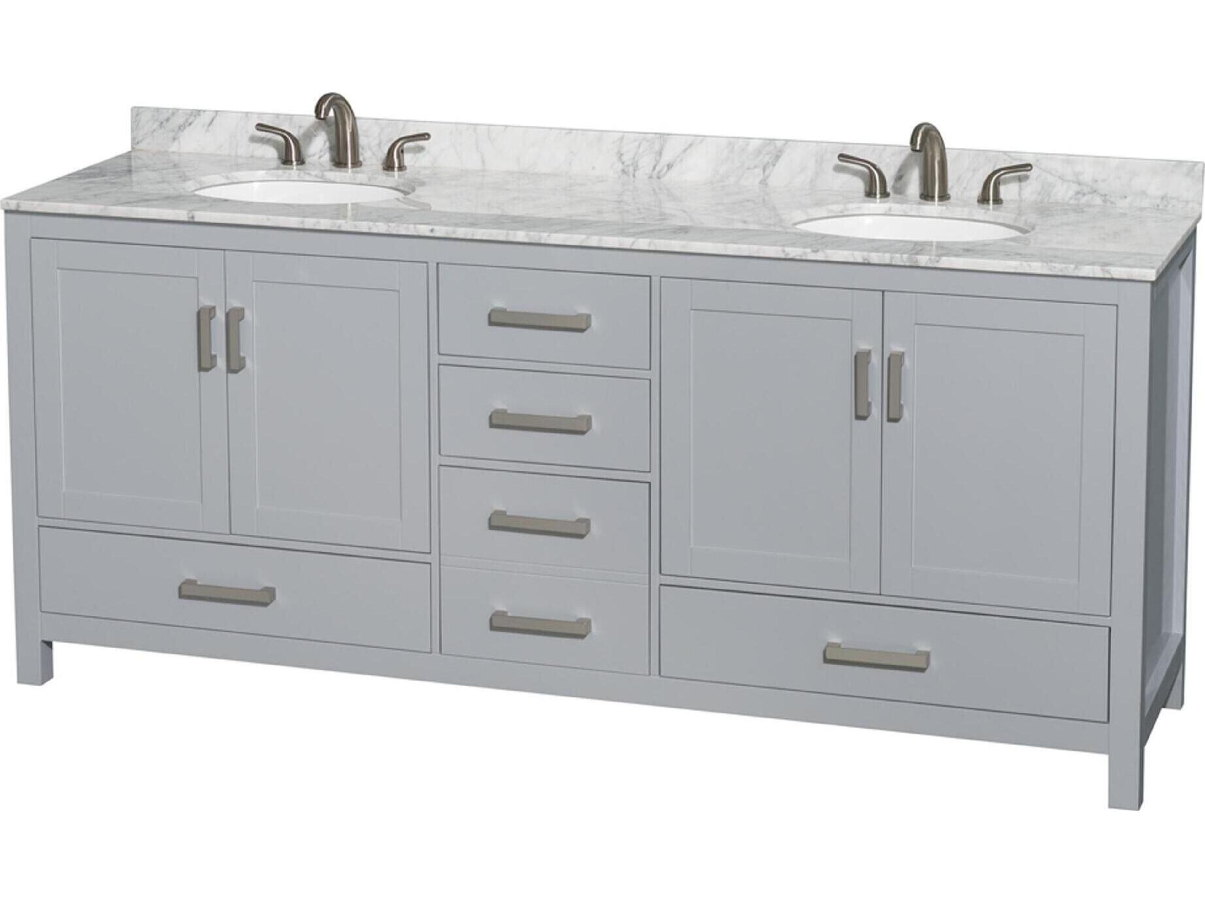 Sheffield 80" Gray Vanity