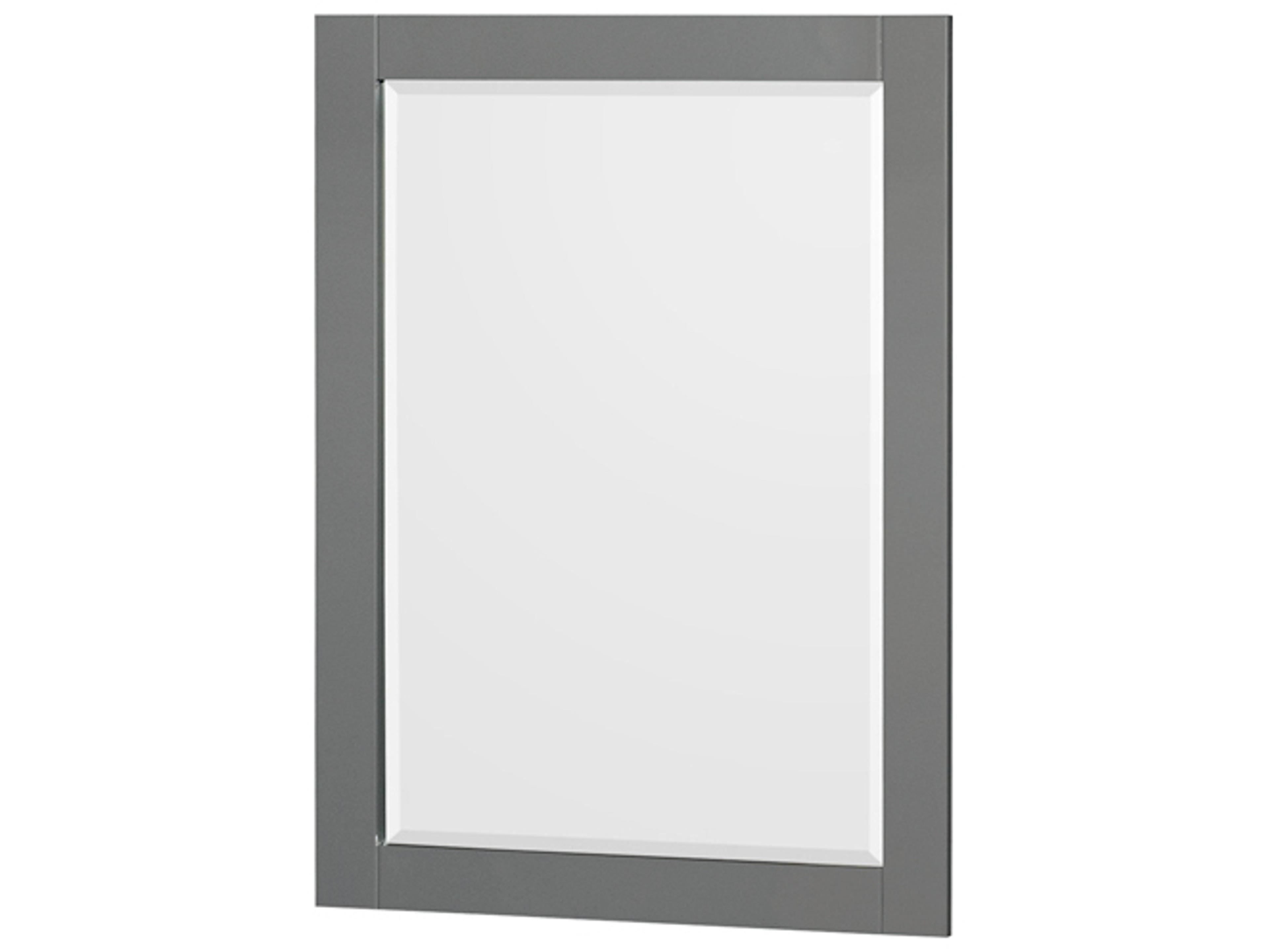 Wyndham Collection Sheffield 79" Dark Gray Vanity with 24" Mirror