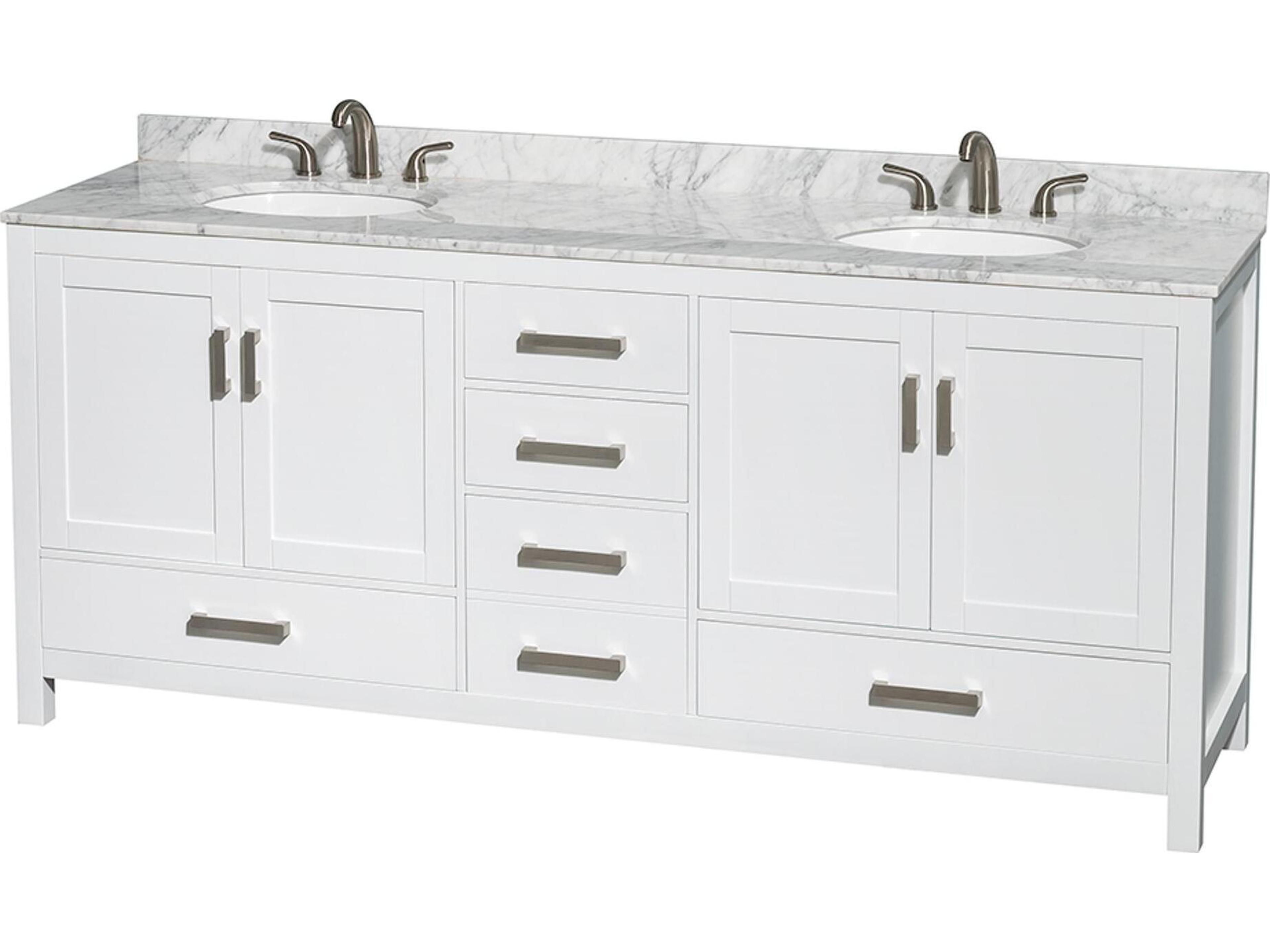 Sheffield 80" White Vanity