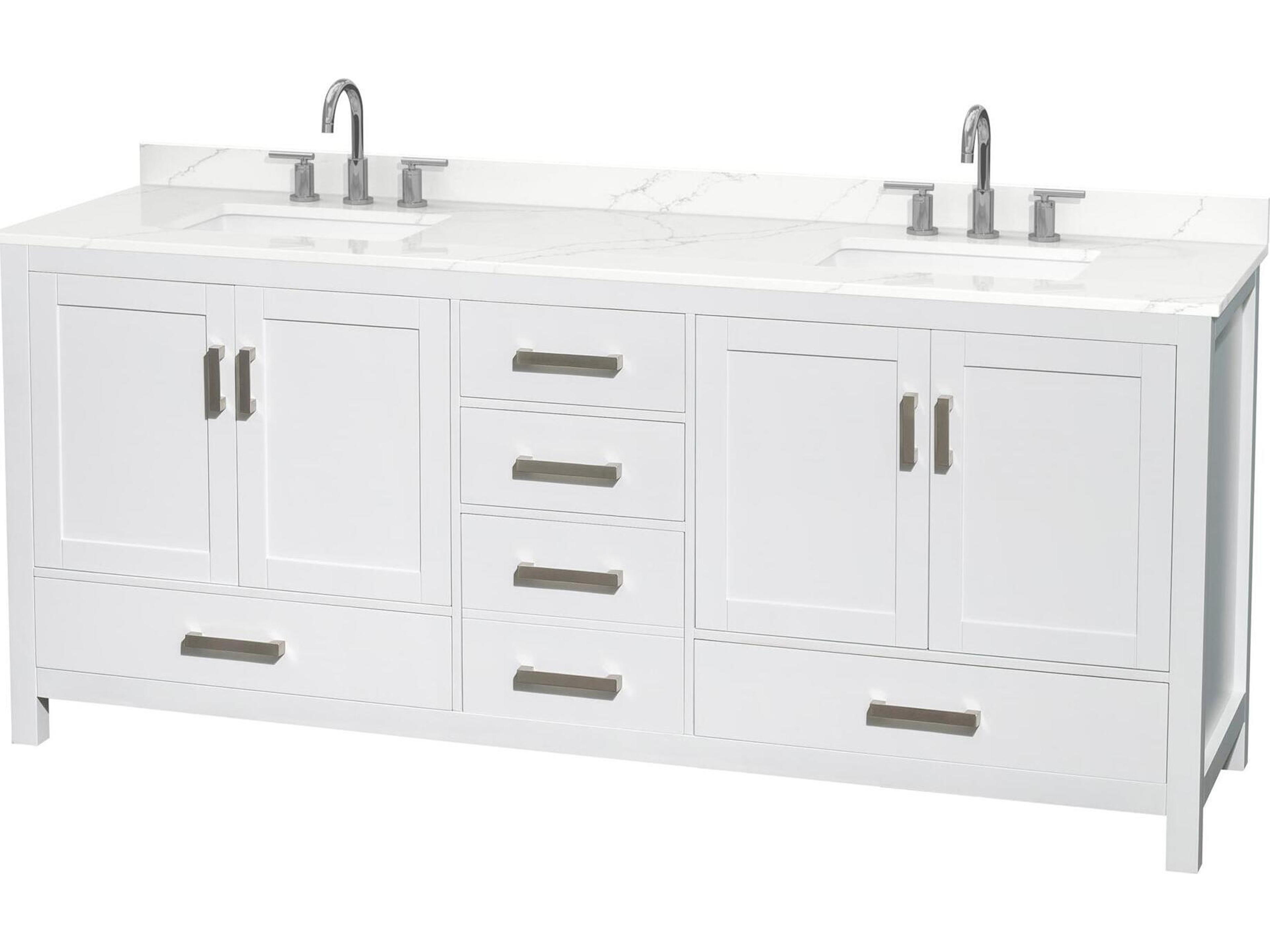 Sheffield 80" White Vanity