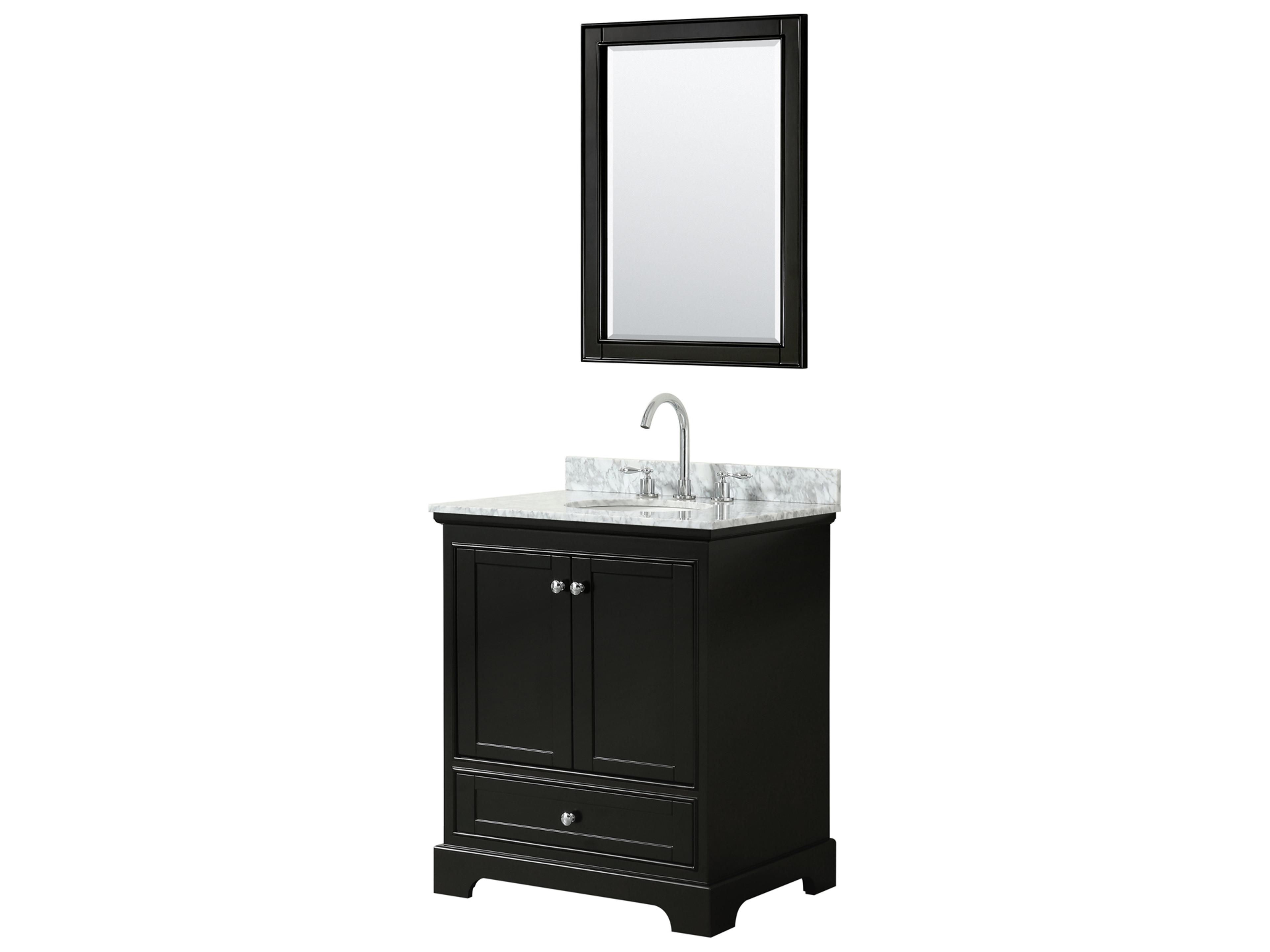 Wyndham Collection Deborah 30" Dark Espresso Vanity