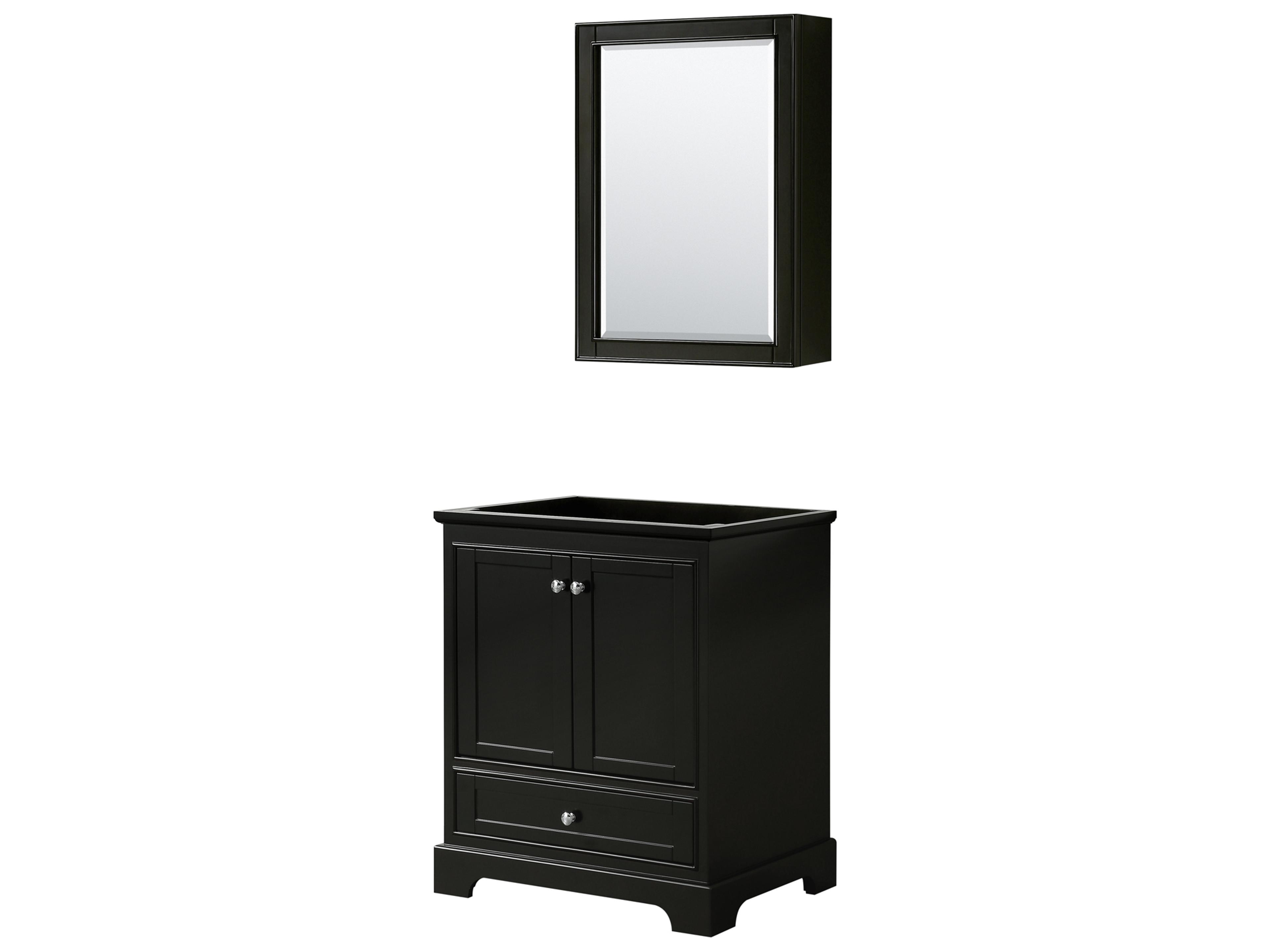 Wyndham Collection Deborah 29" Dark Espresso Vanity