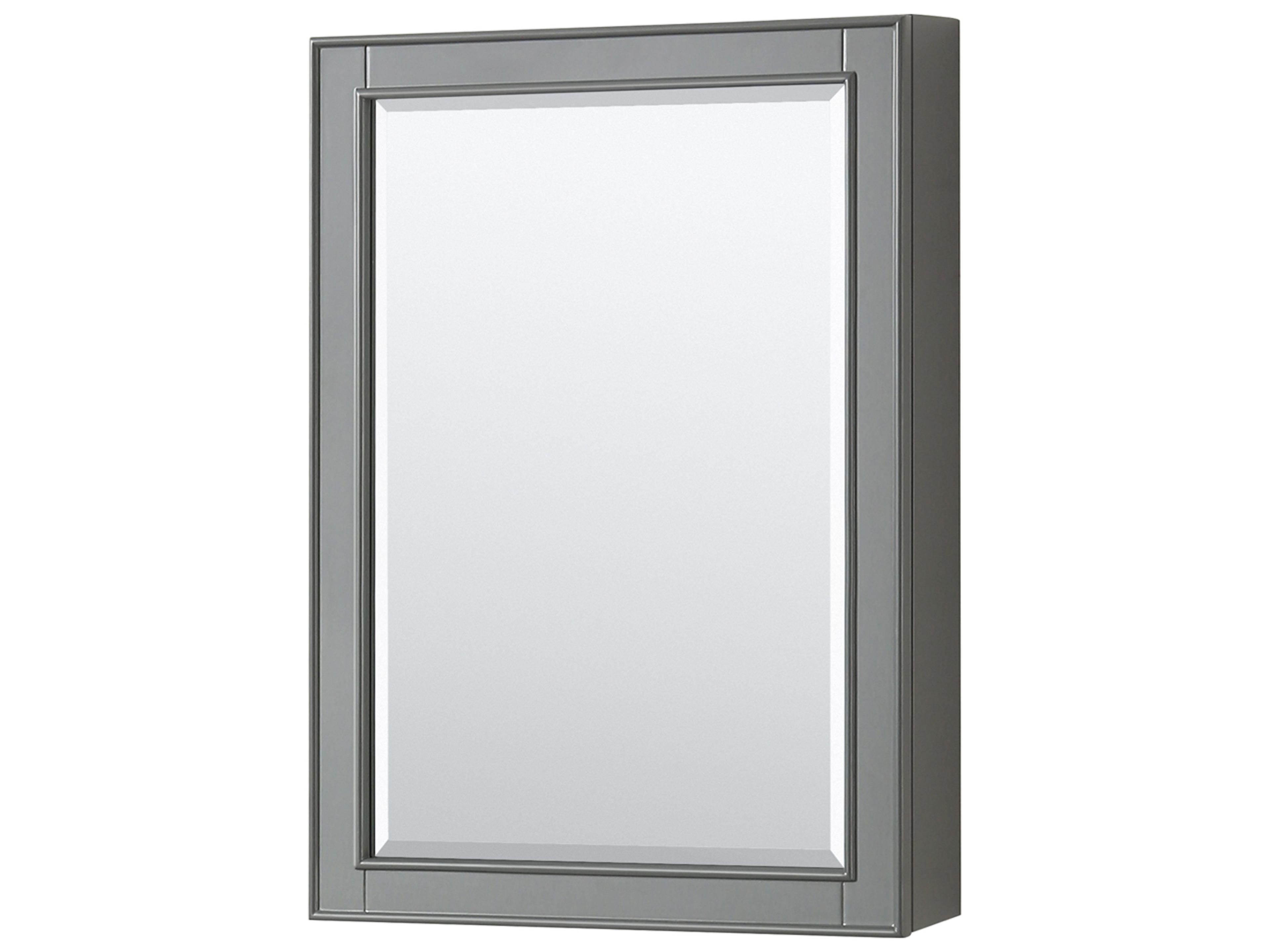 Wyndham Collection Deborah 29" Dark Gray Vanity with Medicine Cabinet