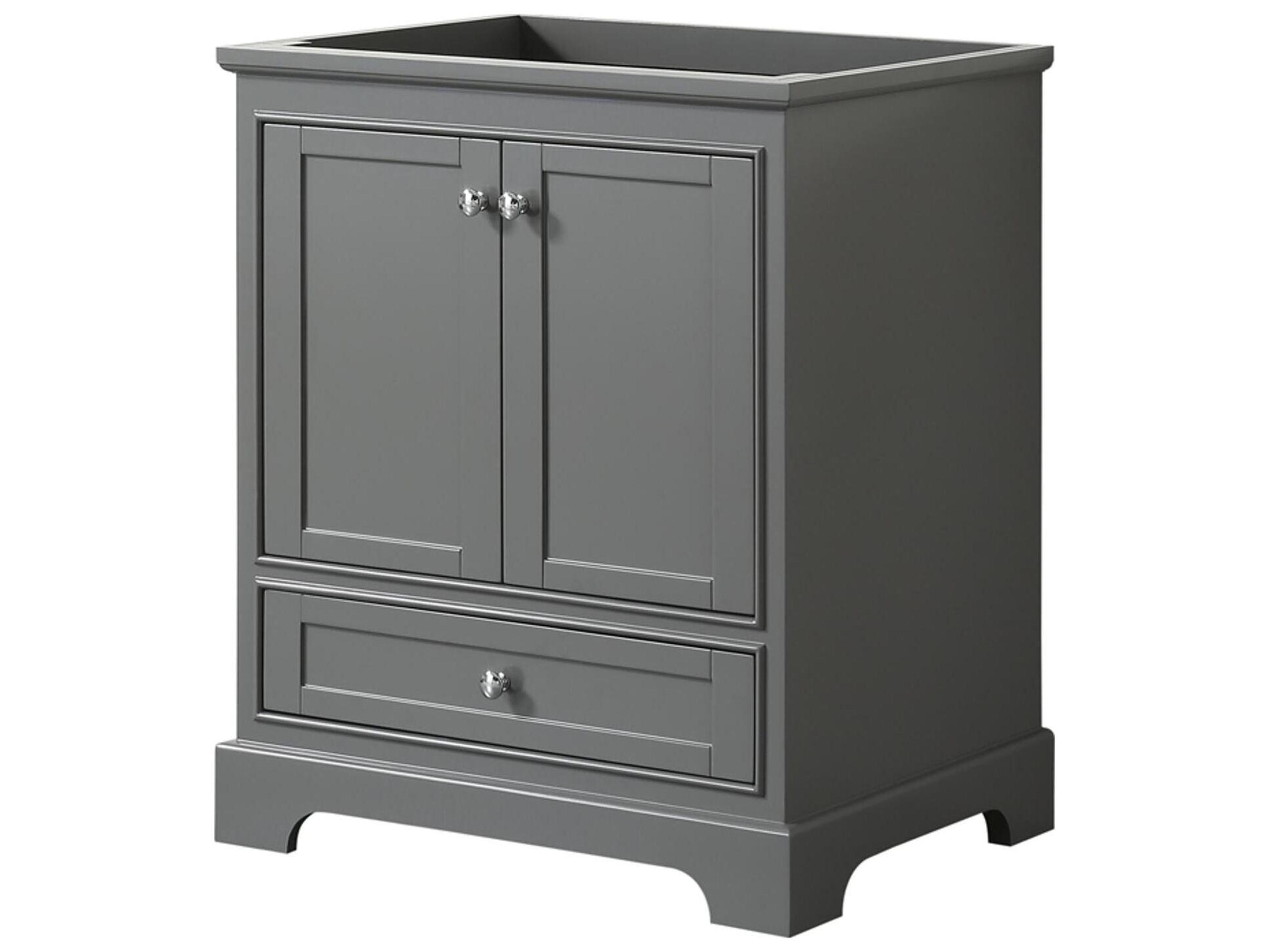 Wyndham Collection Deborah 29" Dark Gray Vanity